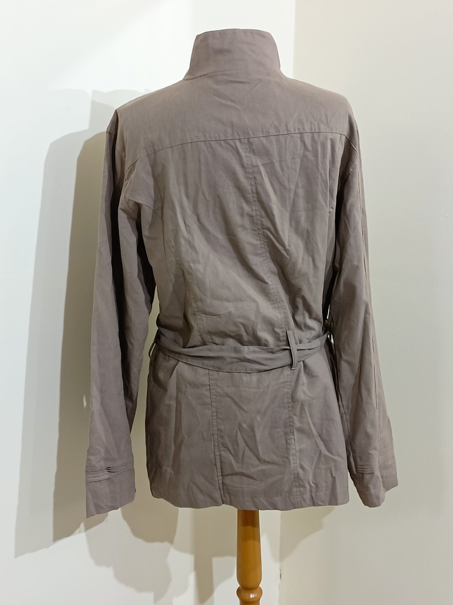 Veste légère La Redoute beige foncé avec ceinture Taille 46/48