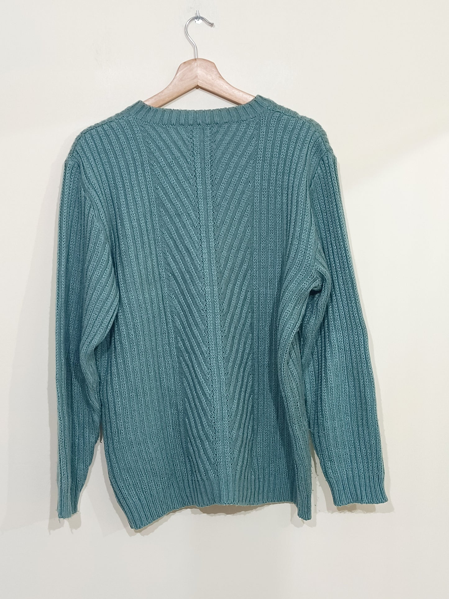 Pull Bergère de France vert d'eau Taille L