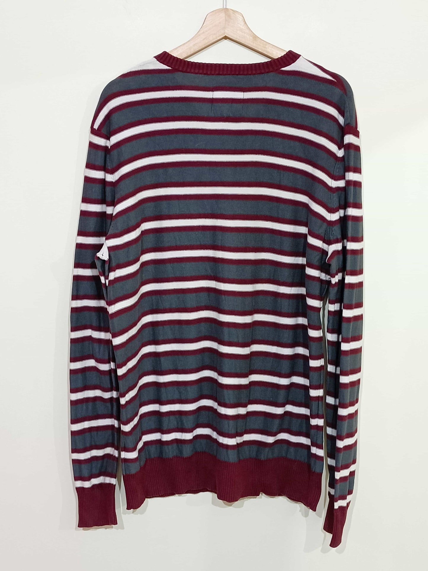 pull-fin-celio-rayé-bordeaux,-gris-et-blanc-taille-xl-la-friperie-d'emilie-pulls-fins-hommes-taille-xl-1