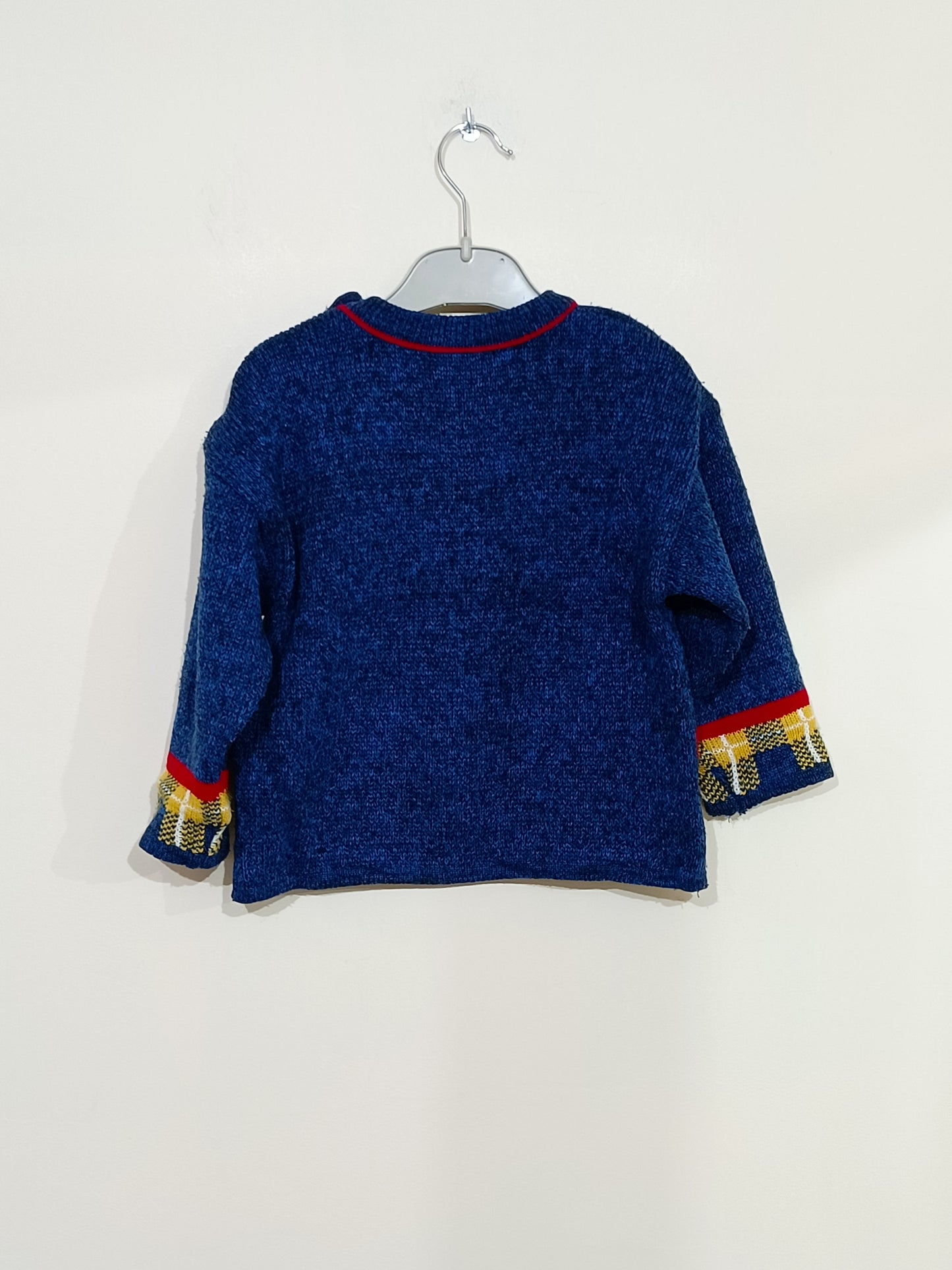 Pull le Club des copains bleu avec motifs Taille 3 Ans