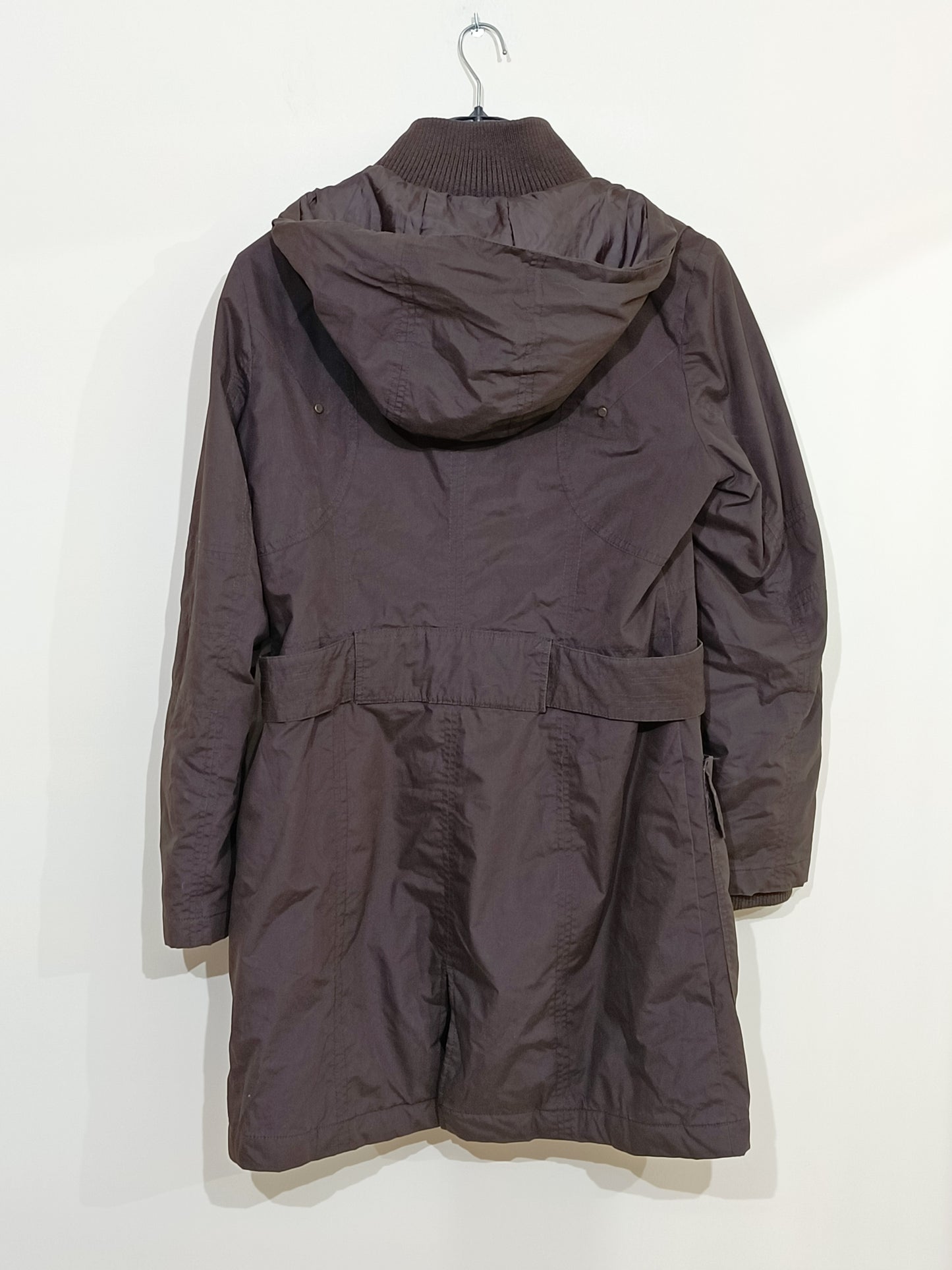 Manteau long à capuche Promod marron Taille 42