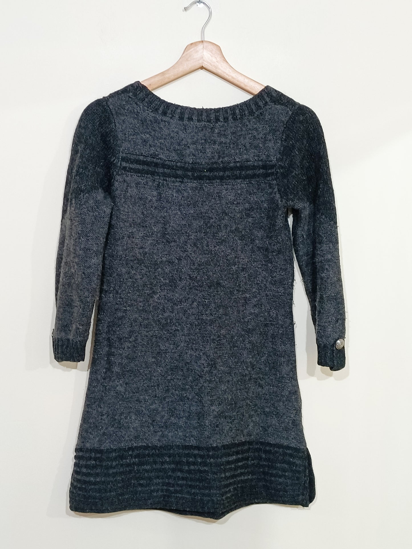 Pull long manches 3/4 Creeks gris anthracite Taille 38/40