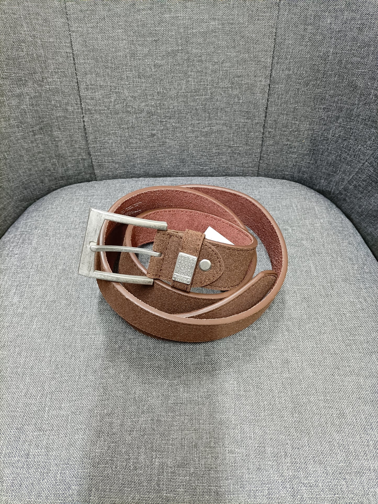 Ceinture en croûte de cuir Atlas For Men marron Taille 125cm