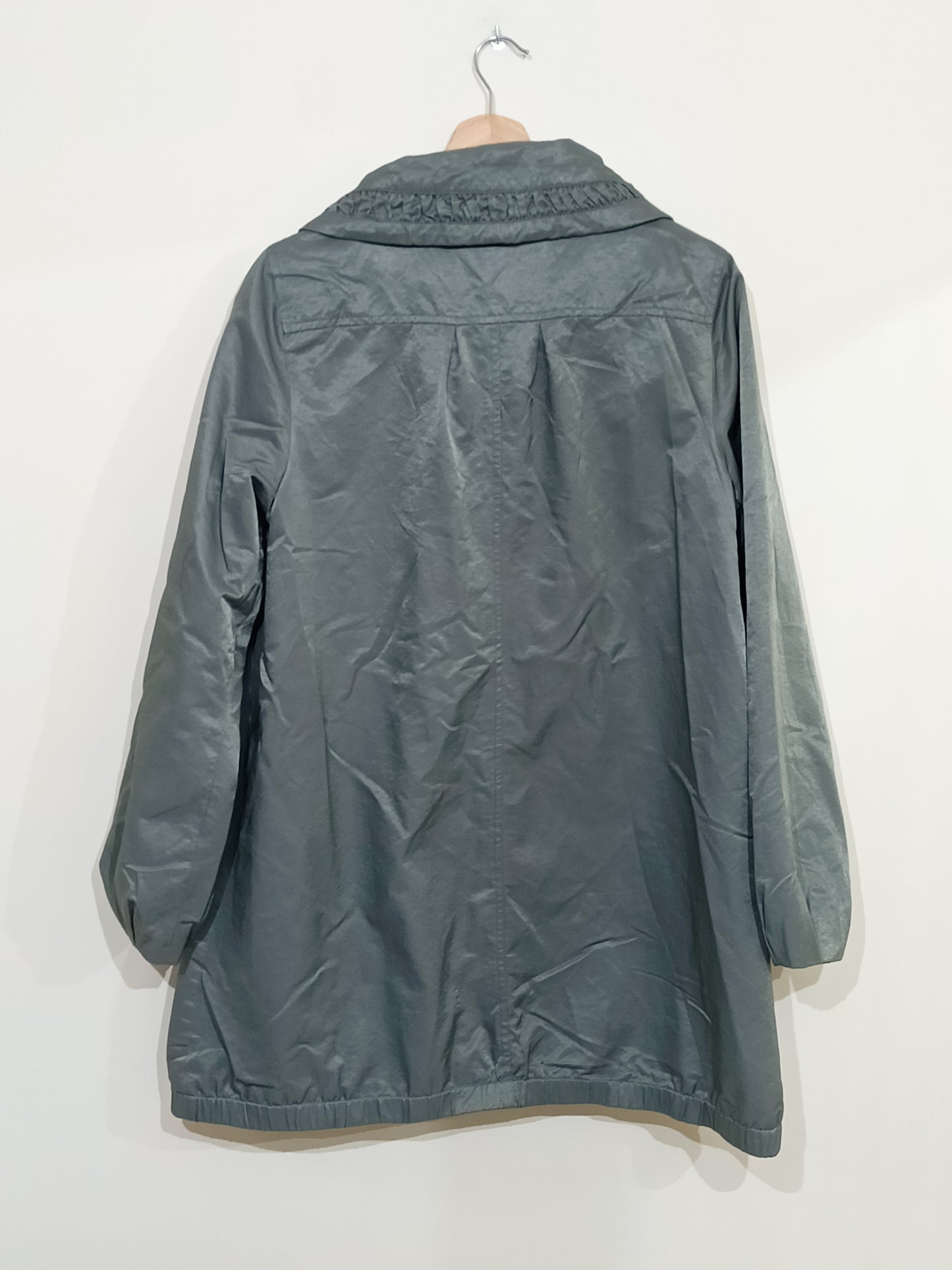Manteau fin Jacqueline Riu gris vert Taille 42