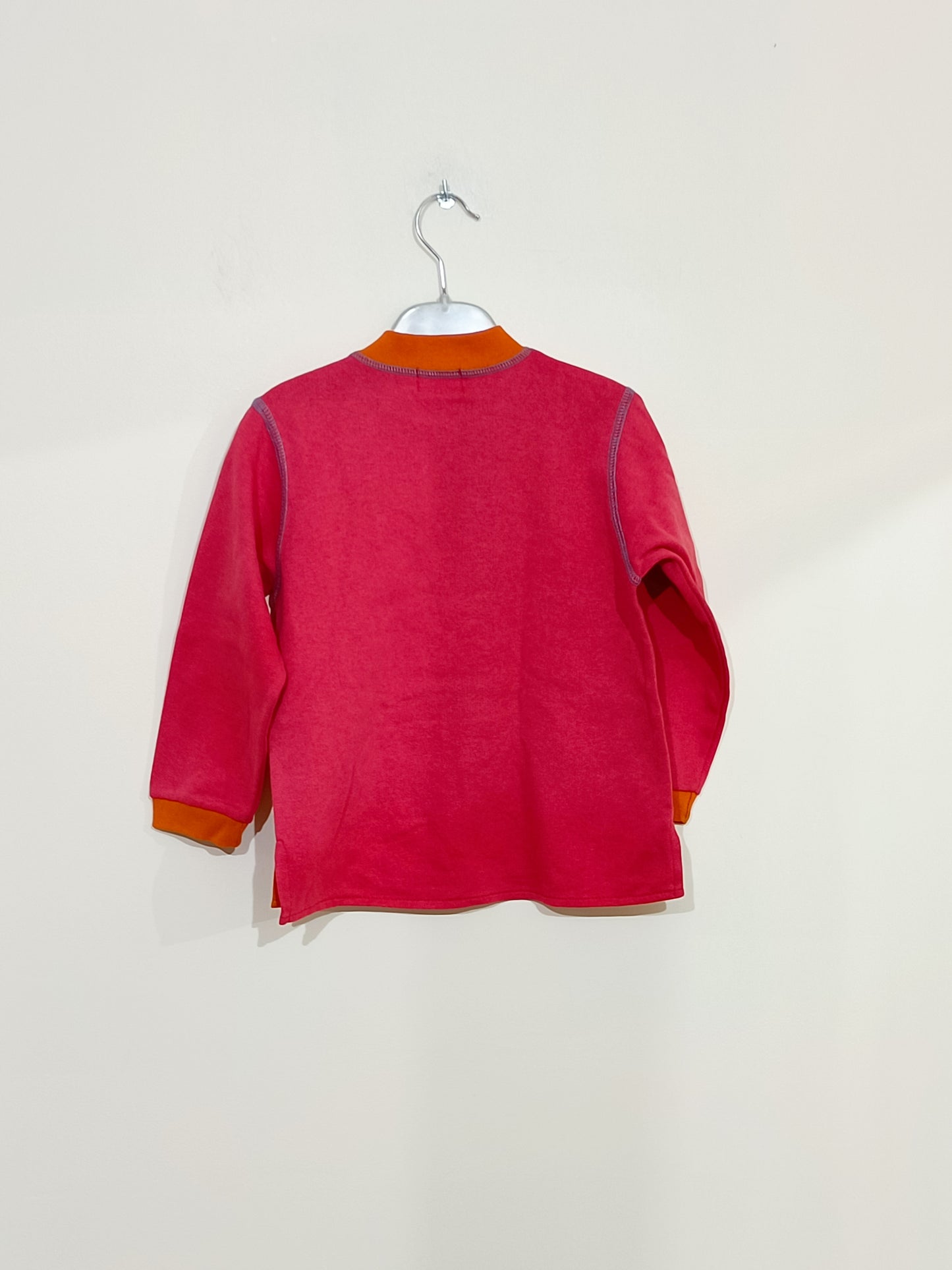 Sweat Mimi rose et orange avec impression Taille 4 Ans