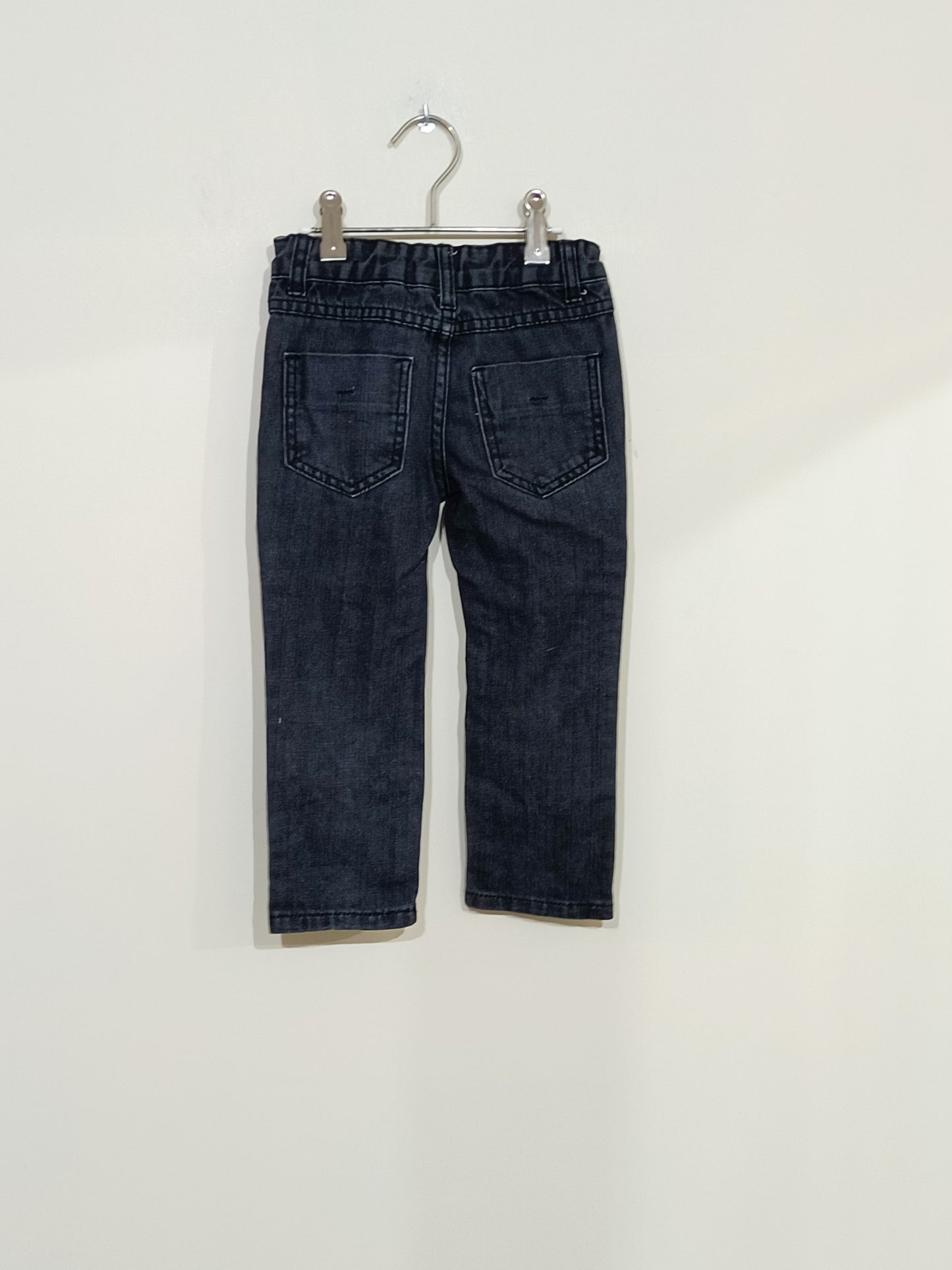 Jeans Tissaia noir délavé Taille 3 Ans