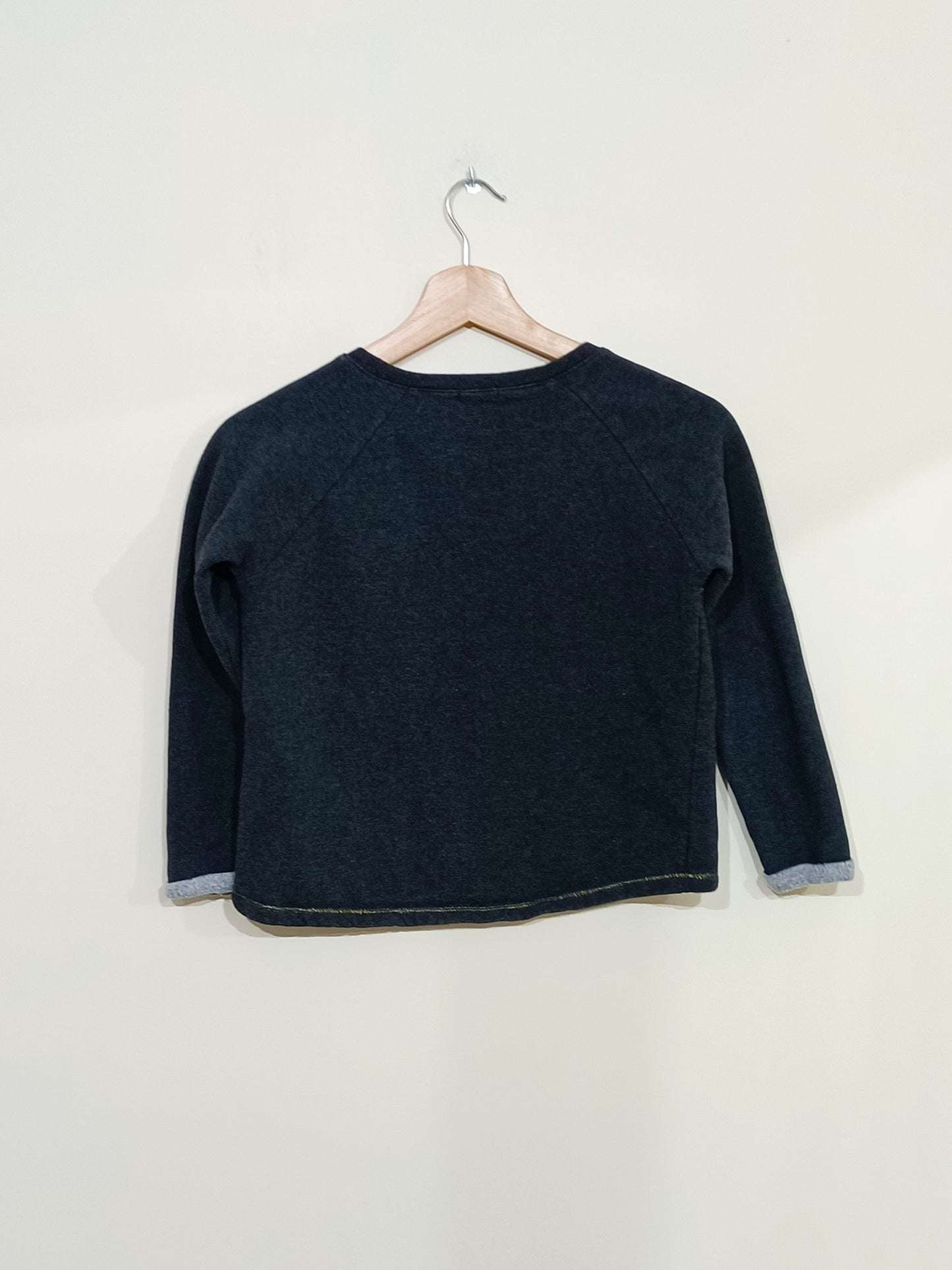 Sweat In extenso gris anthracite avec impression Taille 10 Ans