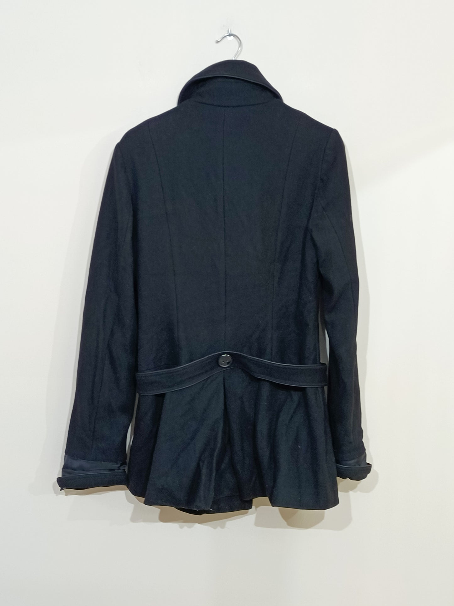 Manteau Promod noir avec ceinture Taille 40