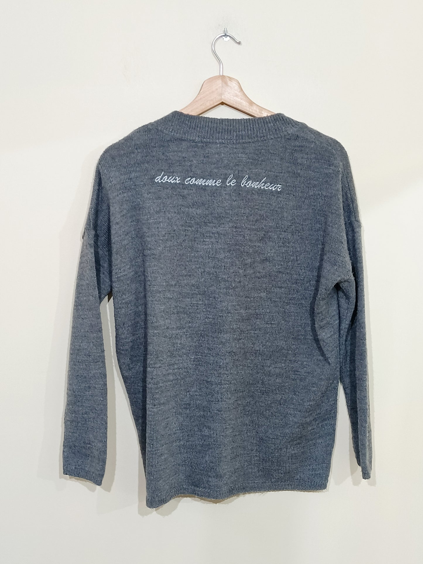 Pull Etam gris col V Taille S