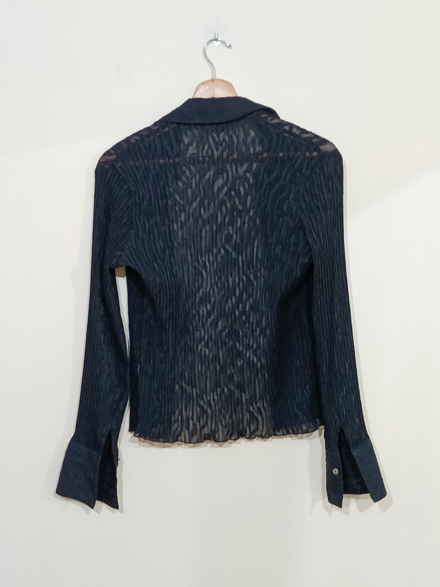 Chemise transparente Coercion noire Taille S