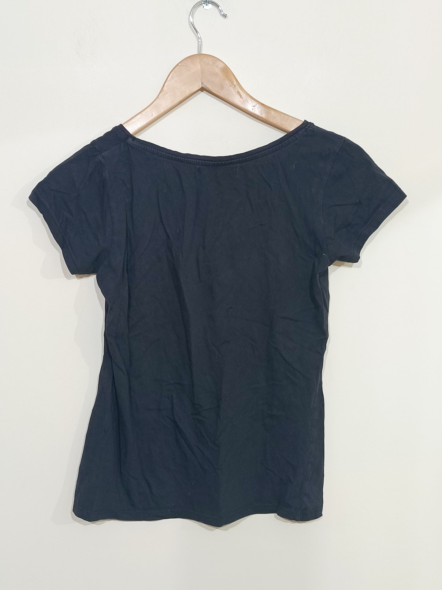 T-shirt Newco noir avec inscription "Râleuse" Taille 16 Ans