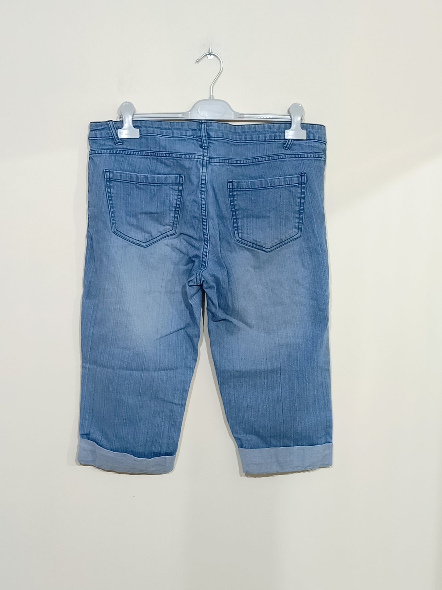Pantacourt en jeans La Redoute bleu clair Taille 42/44