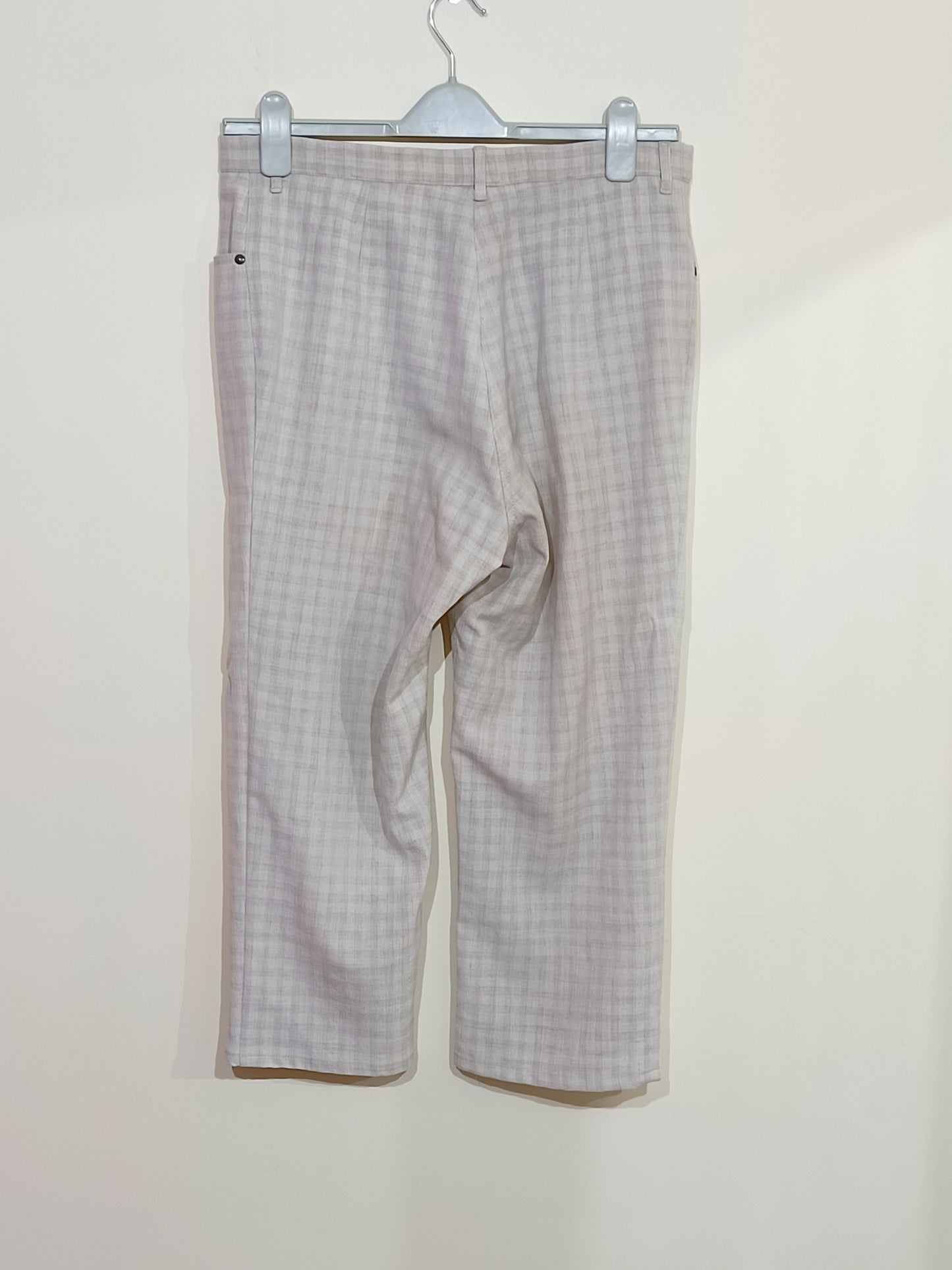 Pantacourt Karting beige à carreaux Taille 44