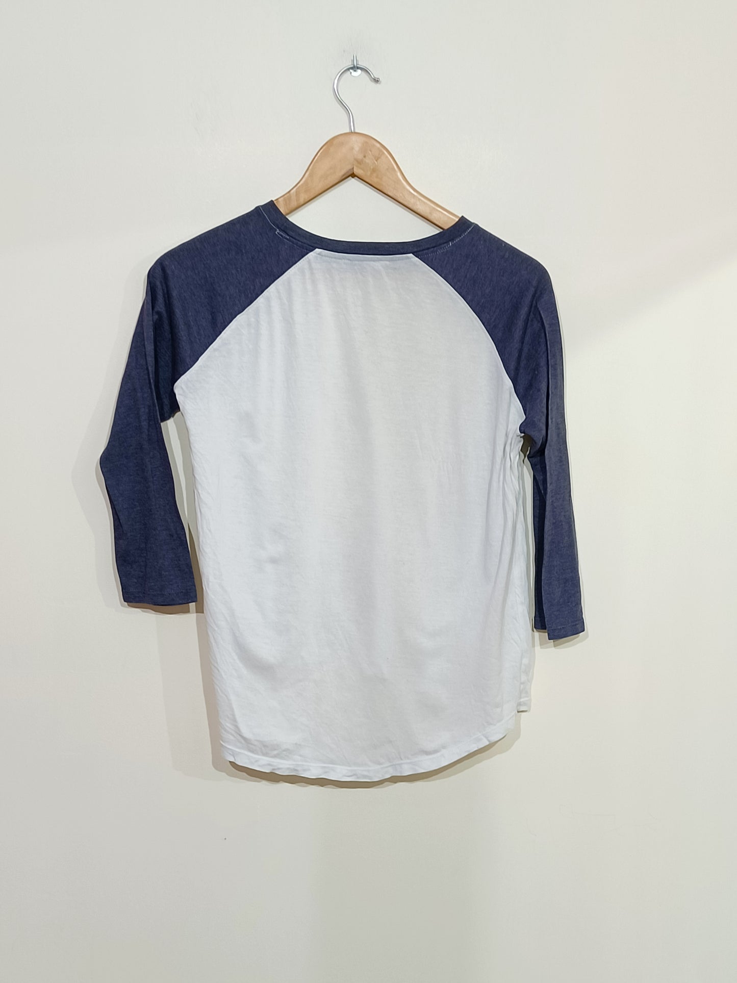 T-shirt manches 3/4 Jennyfer blanc et gris Taille S