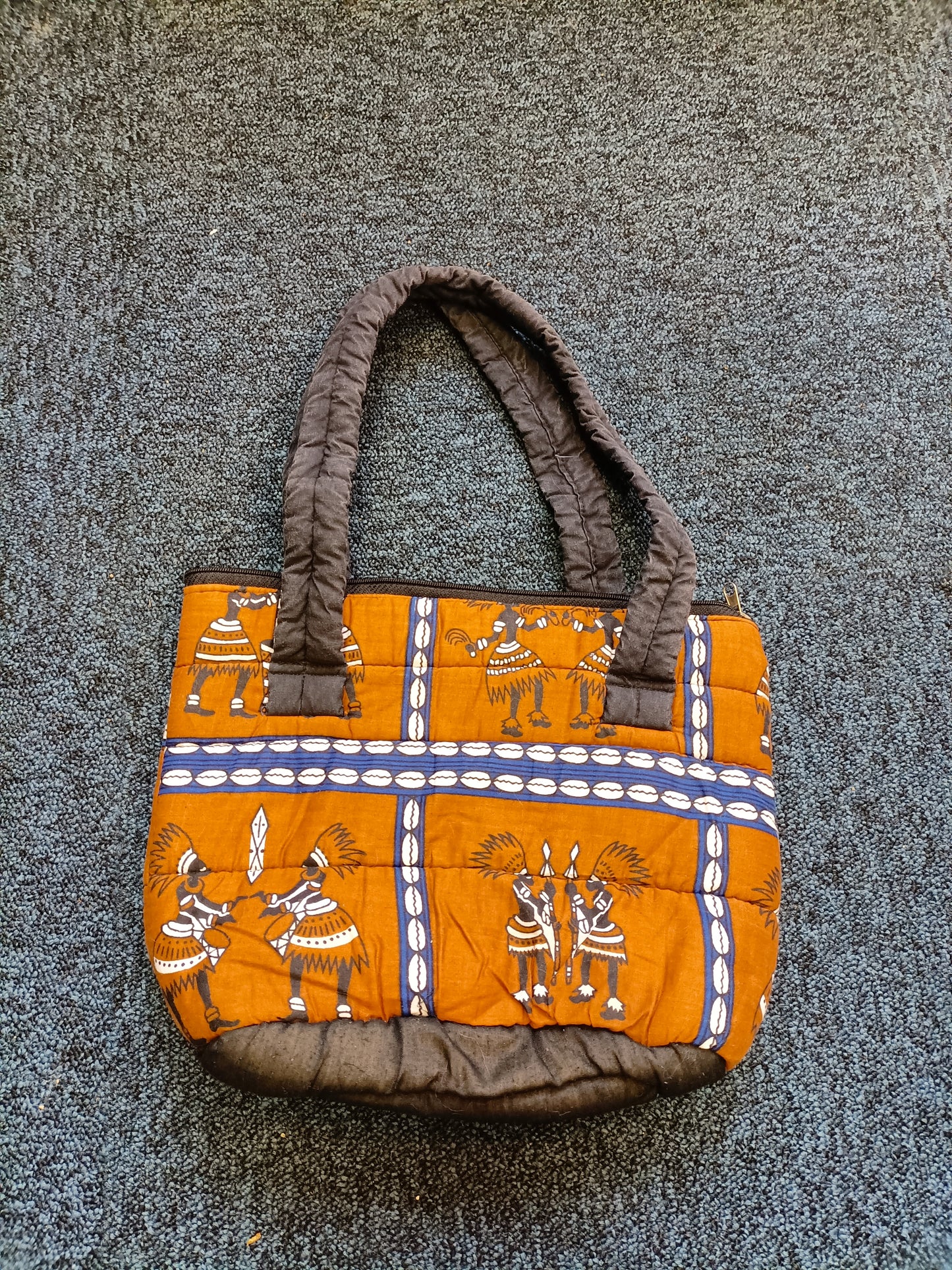Sac à main motifs africains en tissu