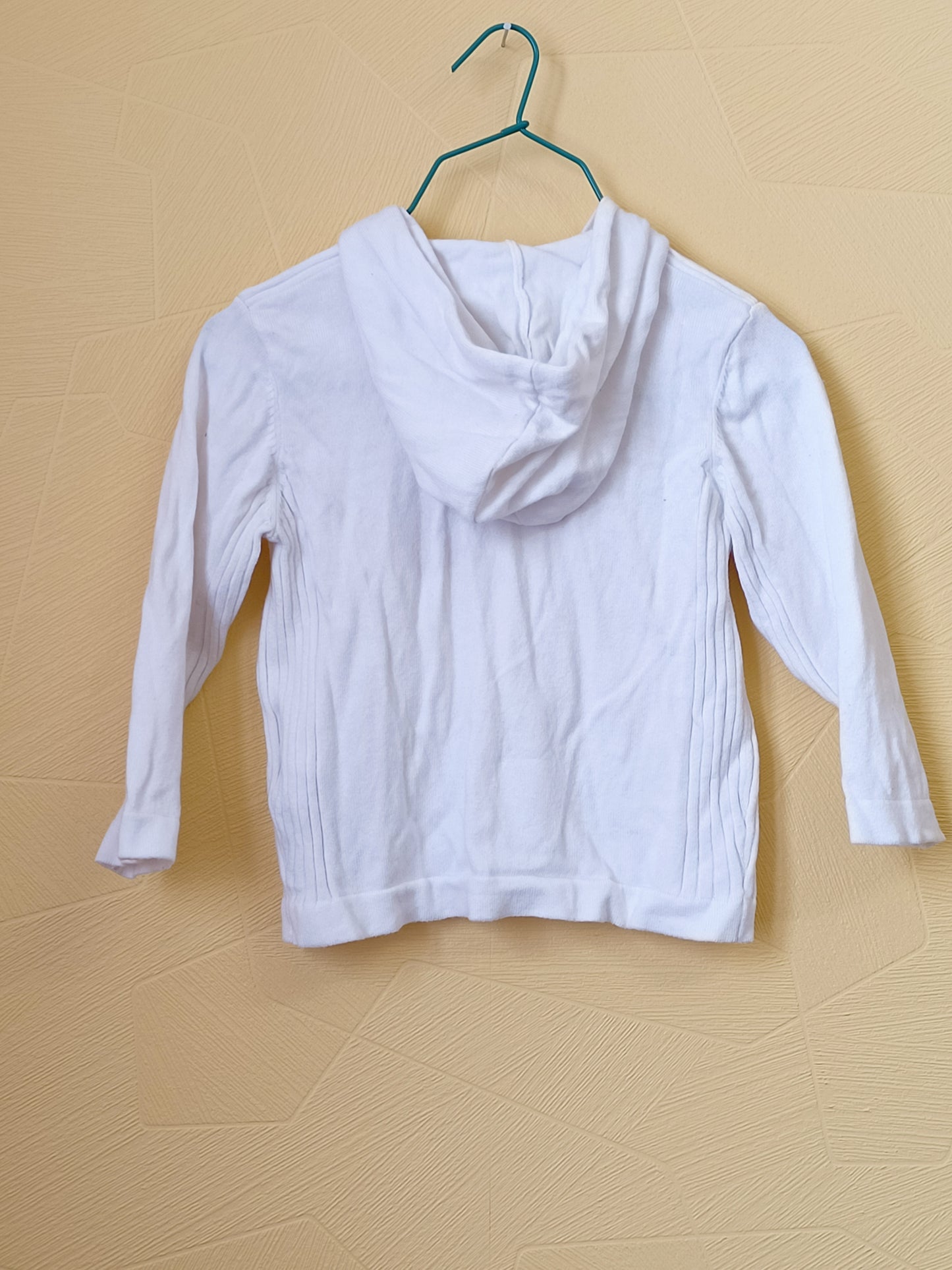 Gilet à capuche Kiabi blanc Taille 24 Mois