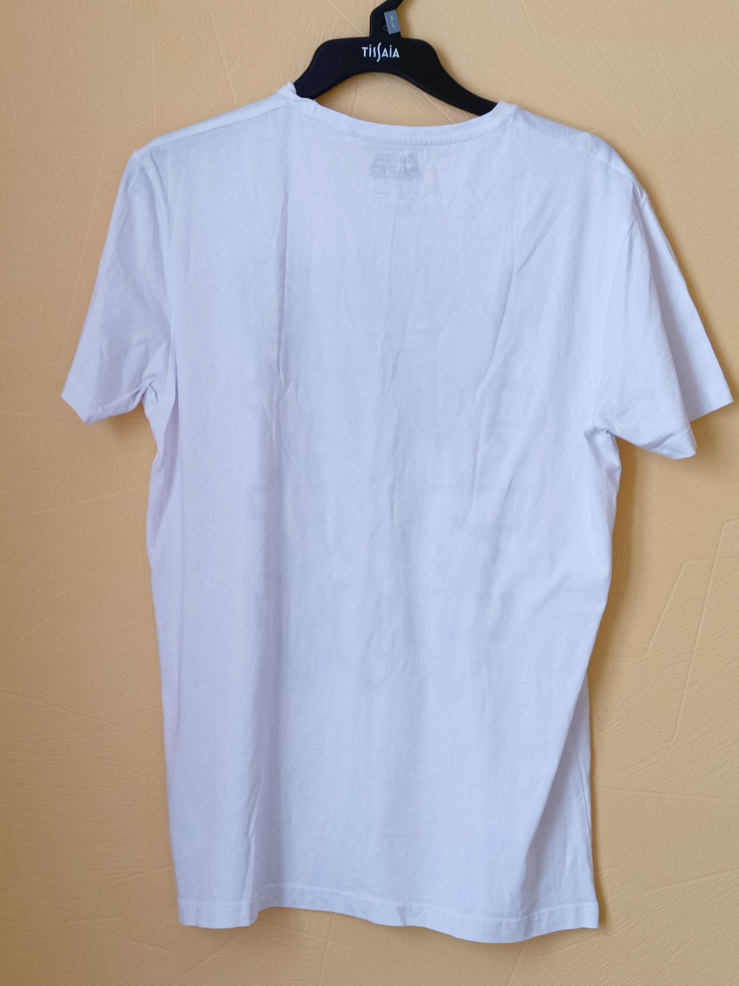 T-shirt Super Mario blanc avec impression Taille M