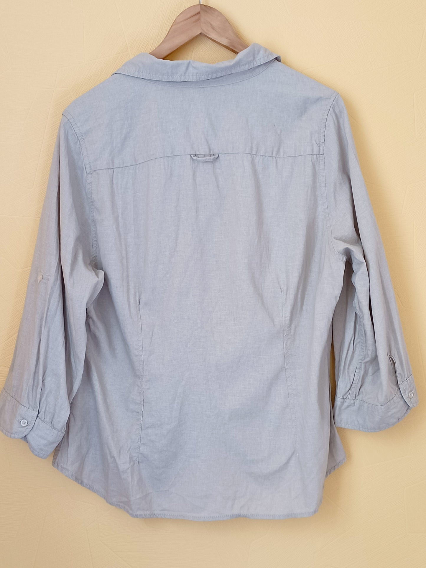 Chemise manches 3/4 beige Taille 48