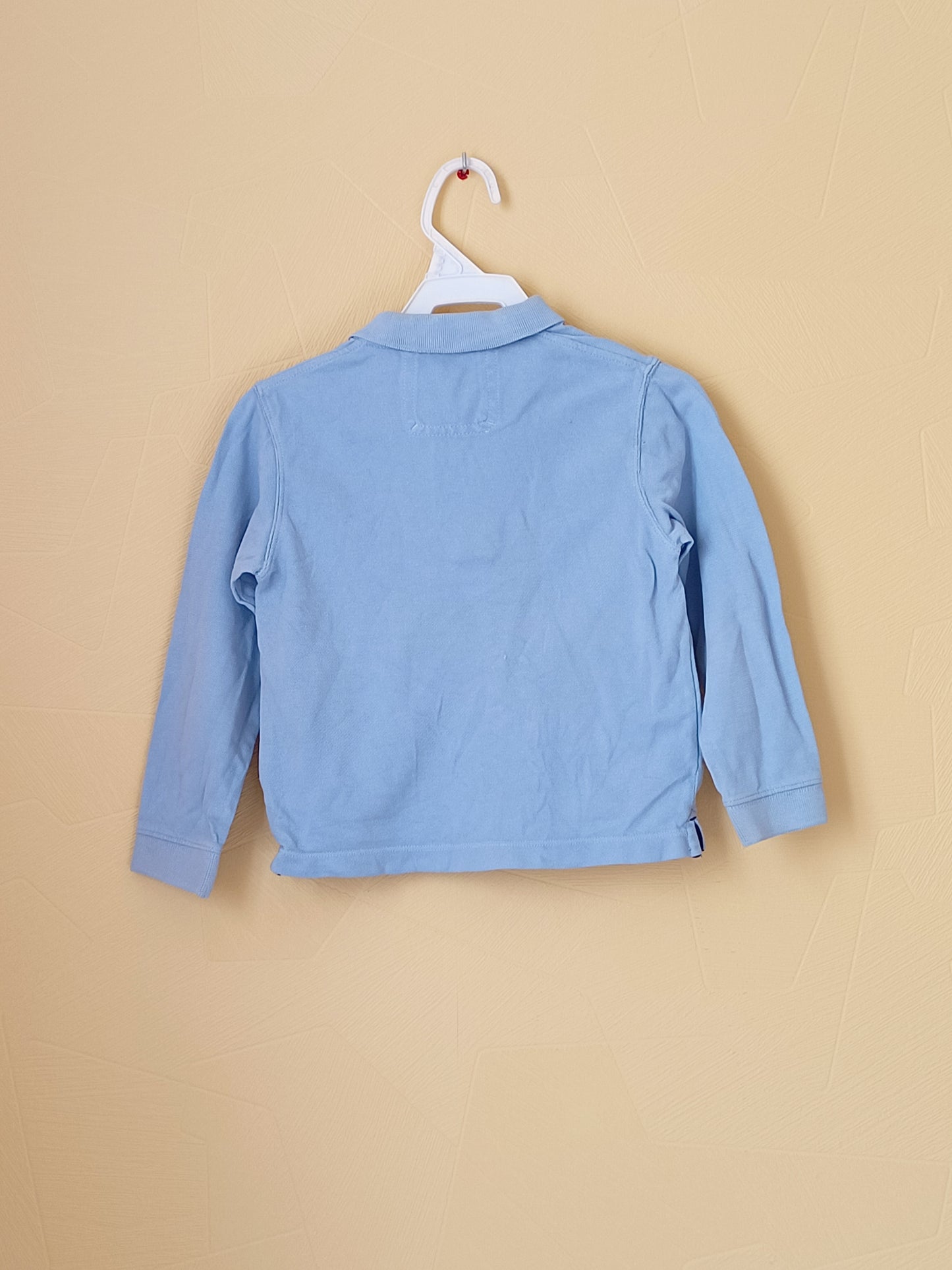 Polo manches longues Jacadi bleu clair Taille 4 Ans