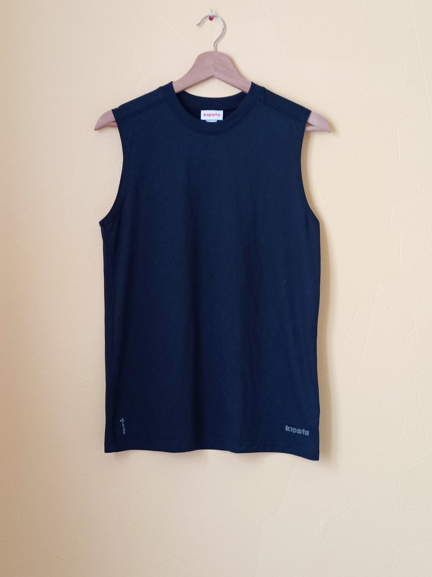 Débardeur de sport Kipsta noir Taille 14 Ans