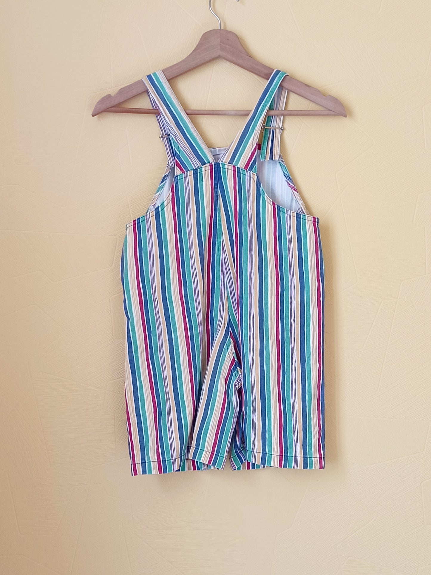 Salopette short Sucre d'orge rayée Taille 8 Ans