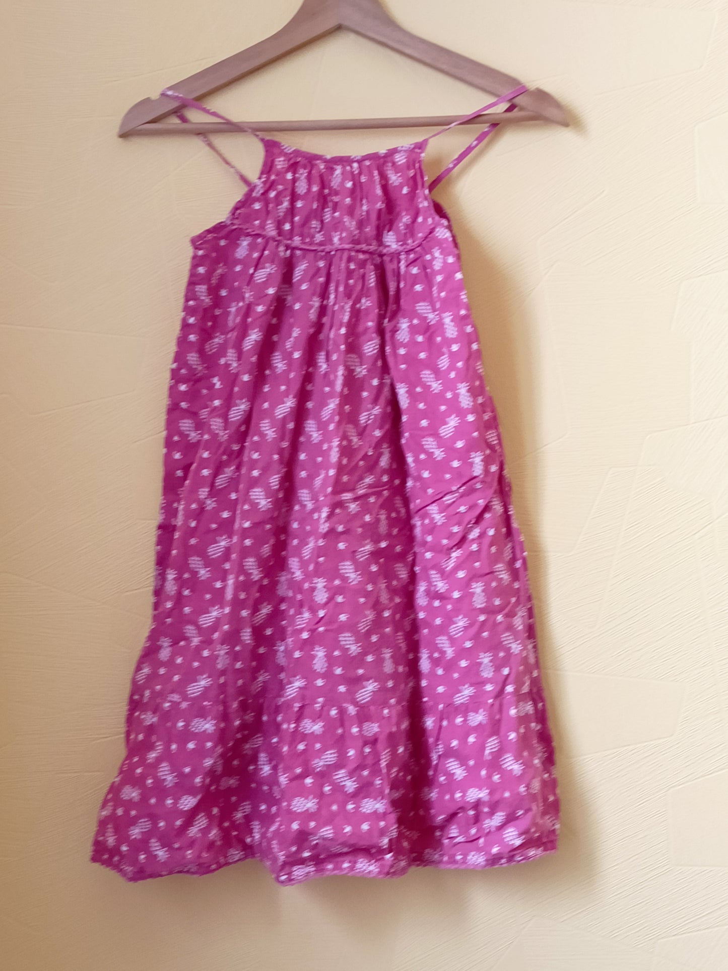 Robe à bretelles Punkidz rose à motifs Taille 10 Ans