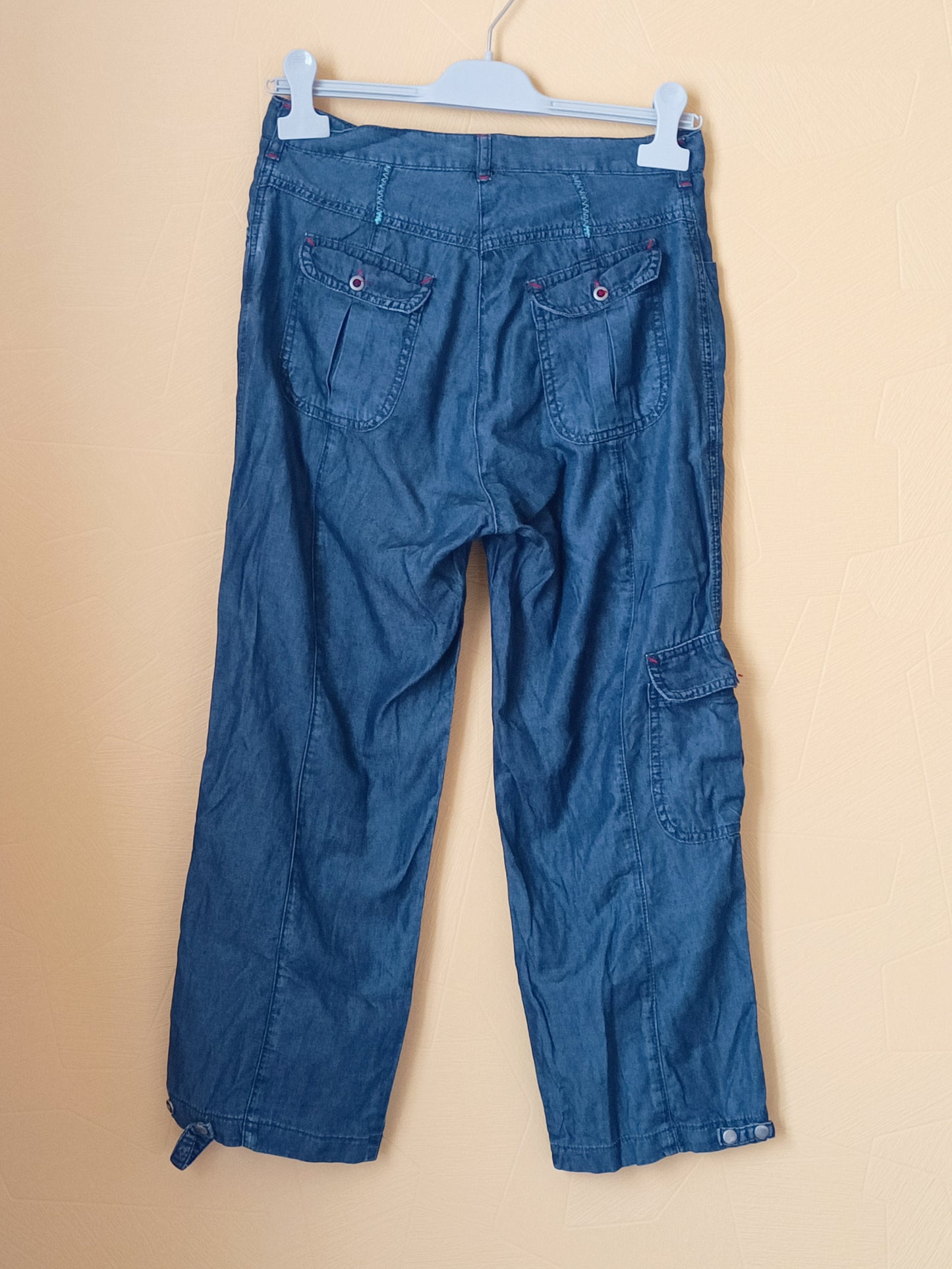 Pantacourt souple Felino bleu Taille 36