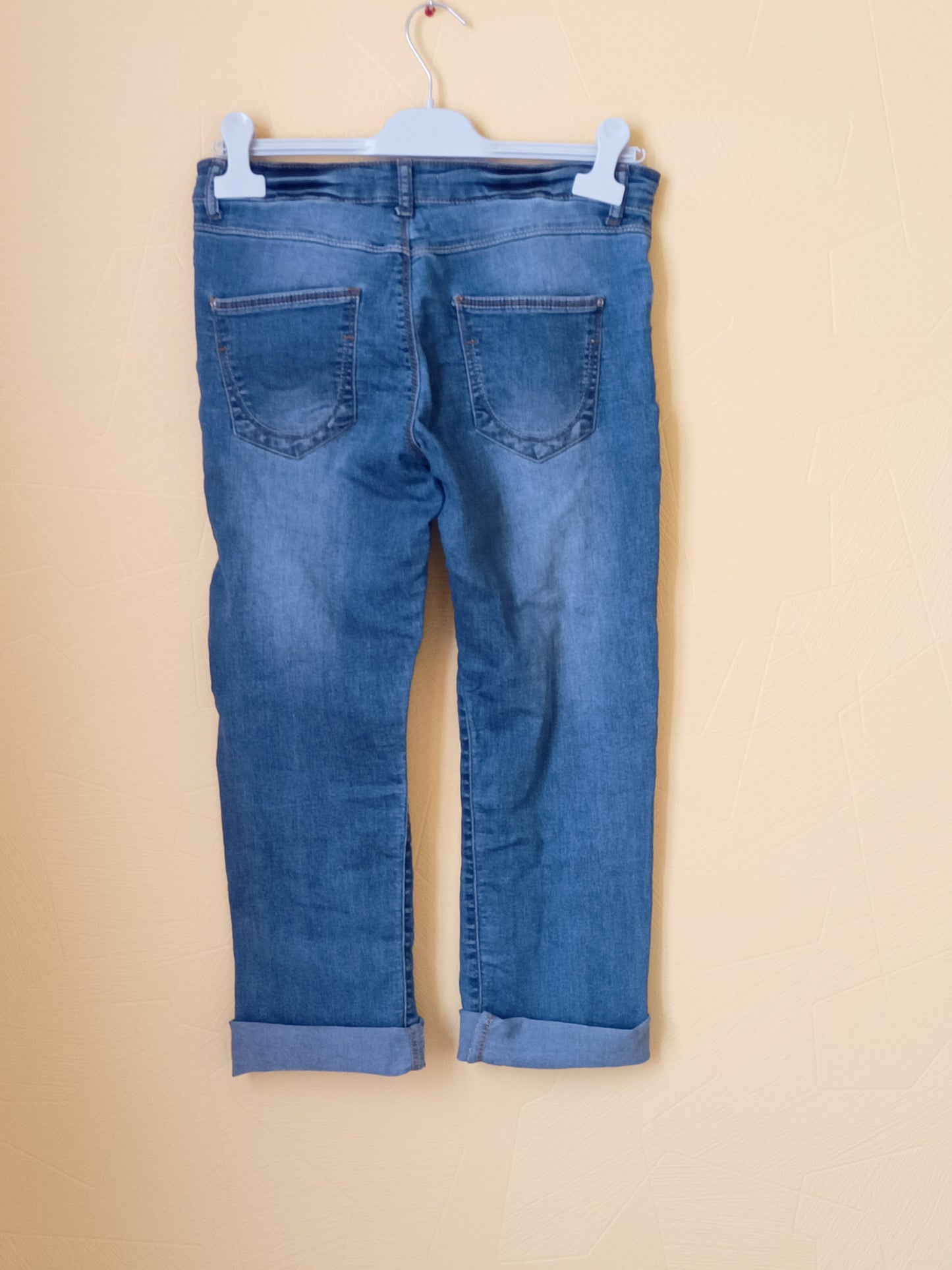 Pantacourt en jeans Camaïeu bleu Taille 38