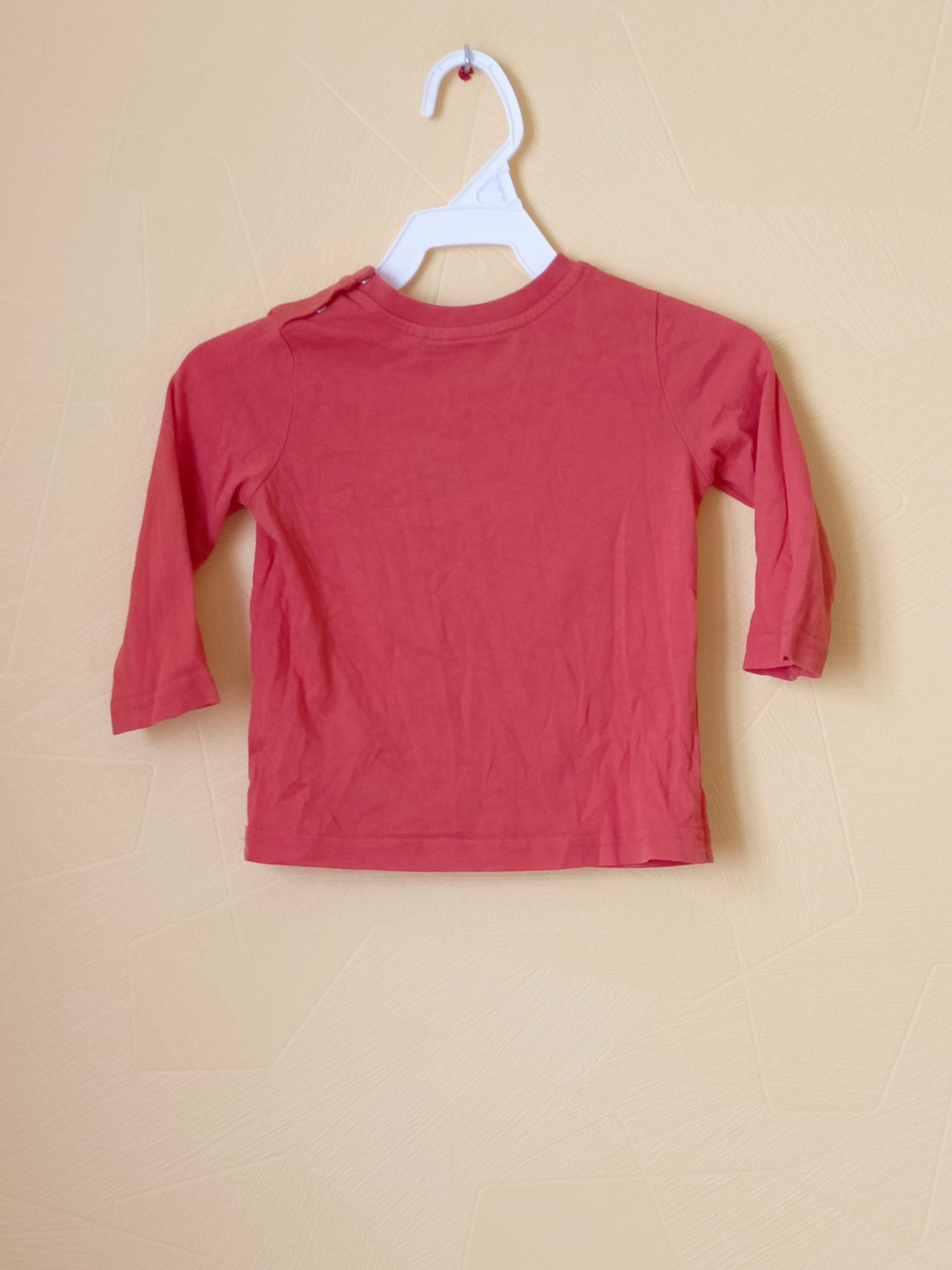 T-shirt manches longues Esprit orange avec impression Taille 18 Mois