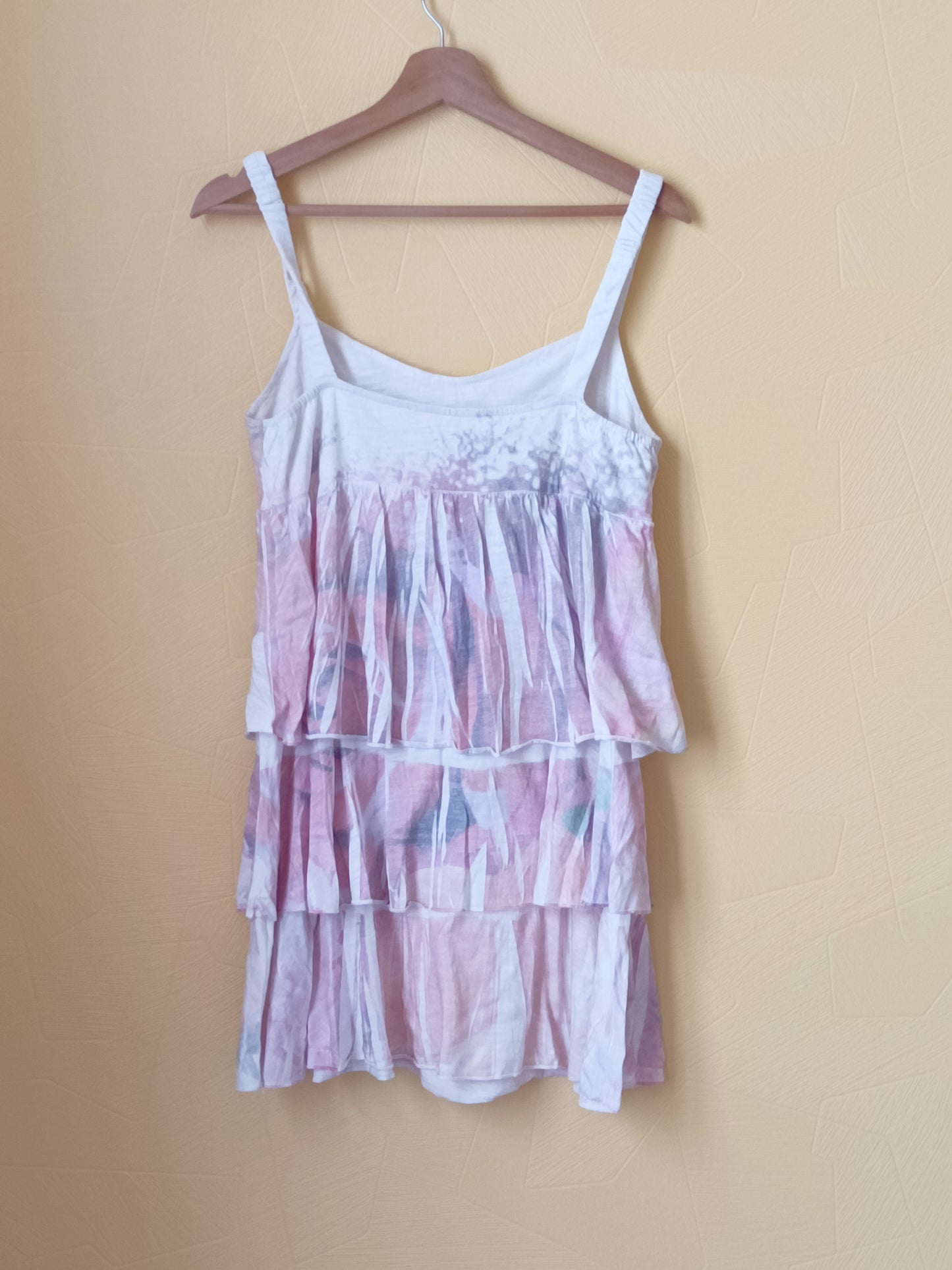 Robe à bretelles La Mode est à Vous blanc imprimée Taille M