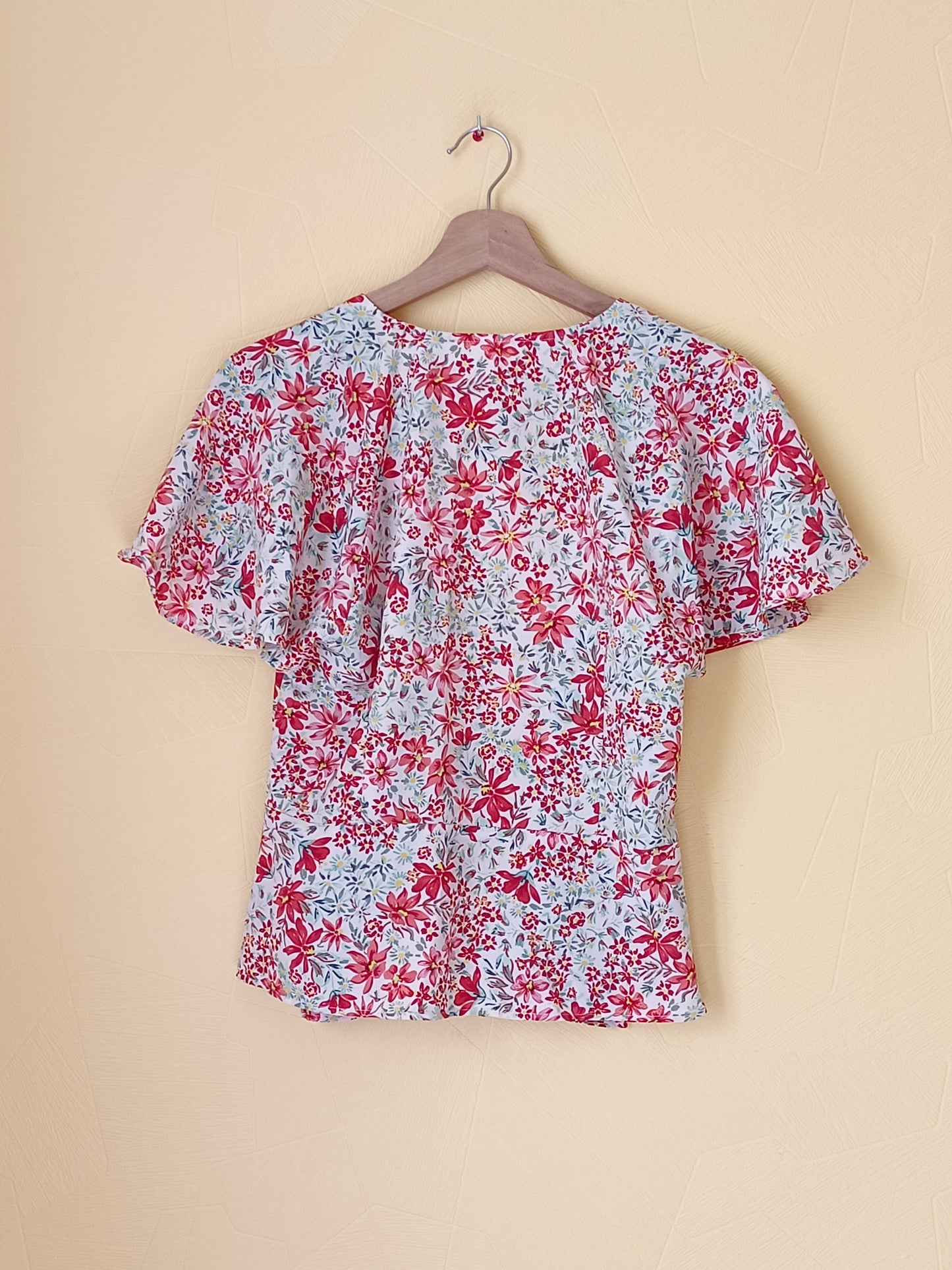 Veste manches courtes Mango fleurie Taille M