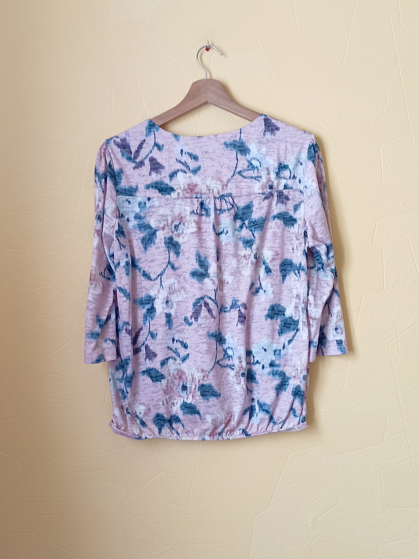 Tunique manches 3/4 rose imprimé Taille XL