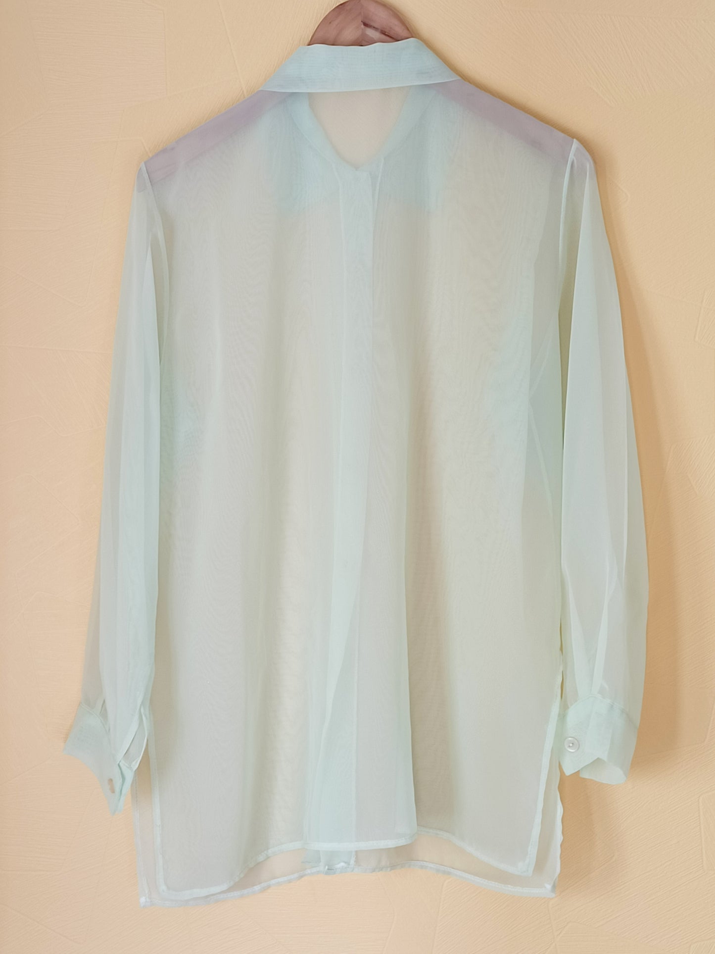 Chemise transparente verte claire Taille L