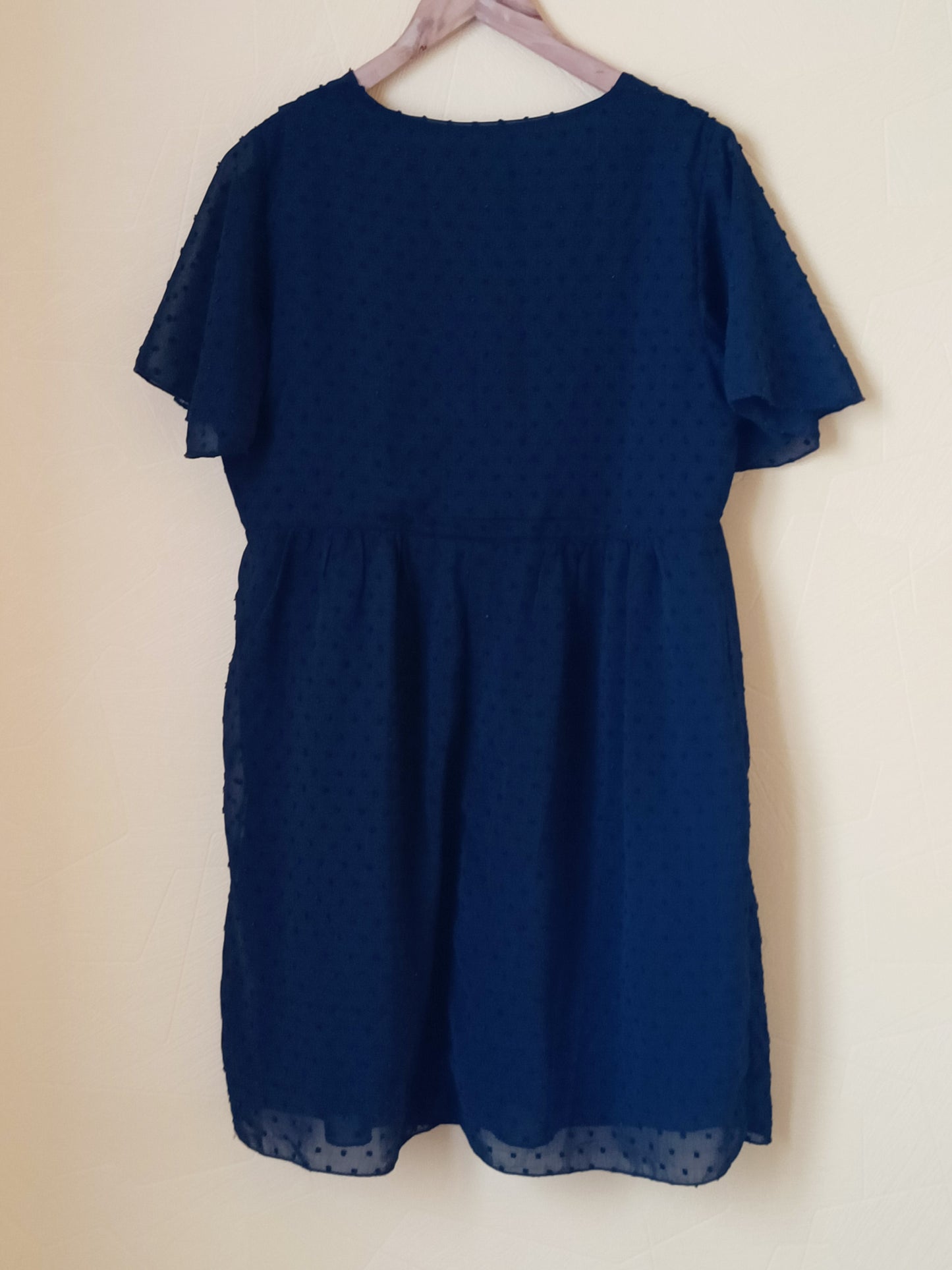 Robe manches courtes Shein noire à pois Taille 40/42