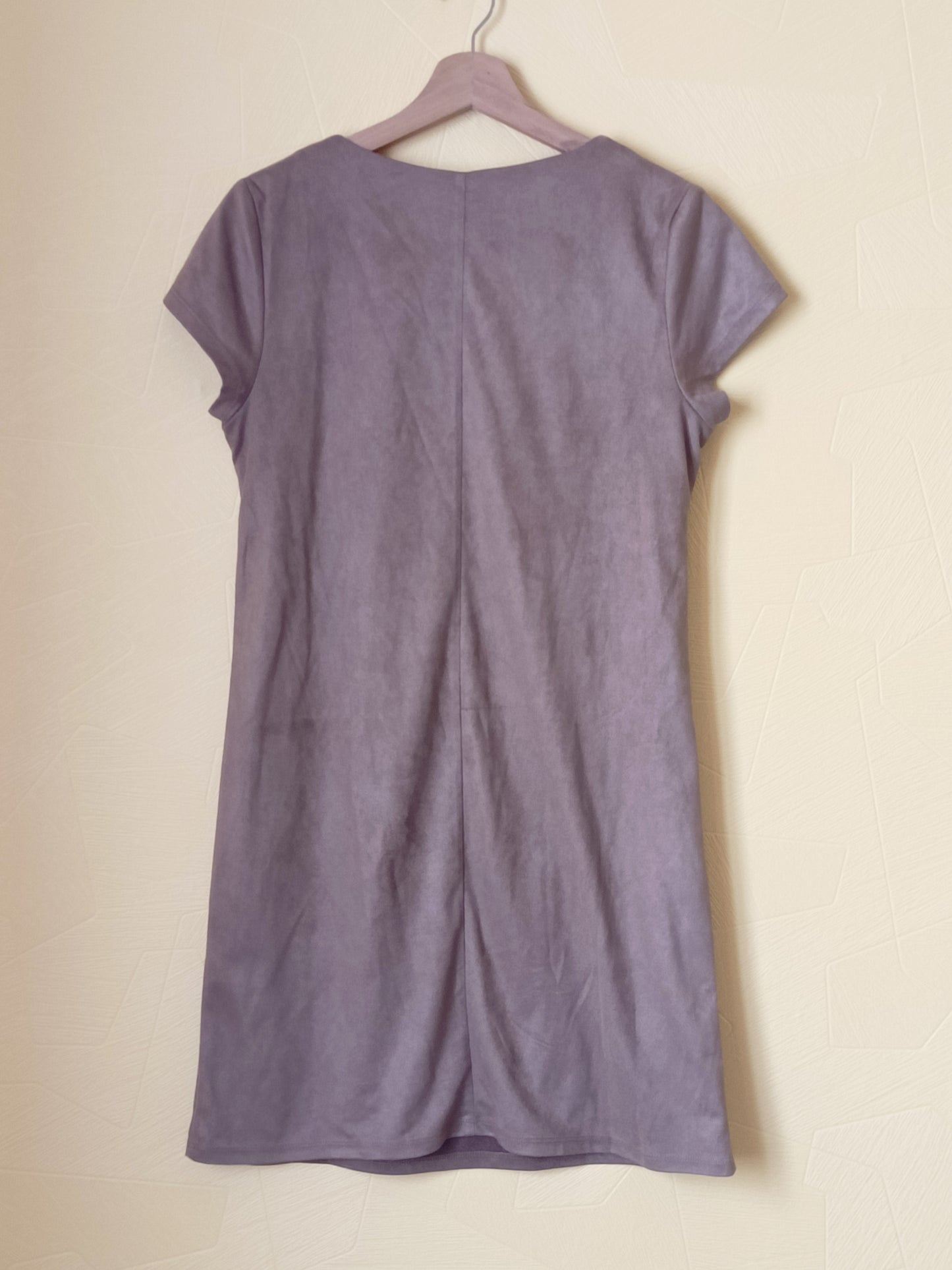 Robe manches courtes Camaïeu marron touché peau de pêche Taille 38