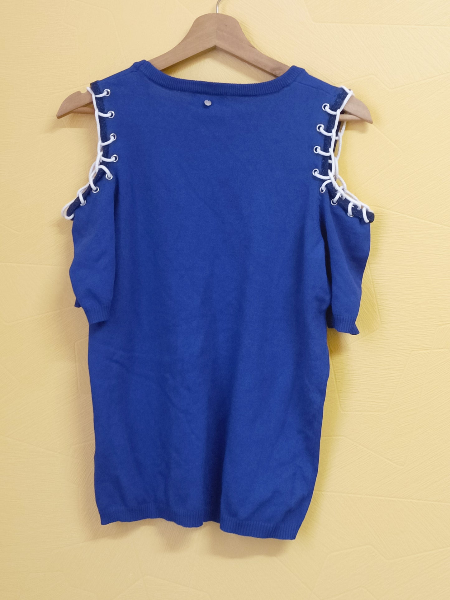 Pull manches courtes Charlott' bleu électrique Taille 38/40