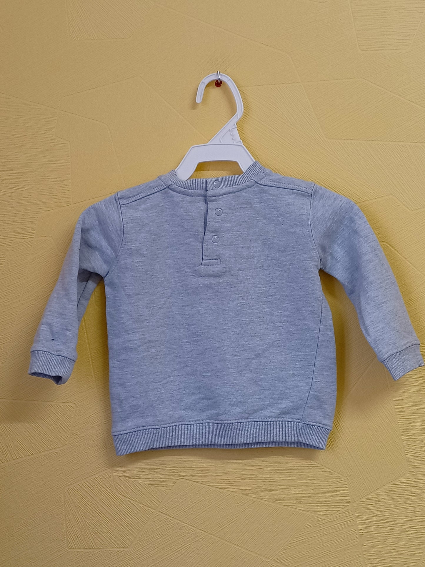 Sweat Prénatal gris avec impression Taille 9/12 Mois