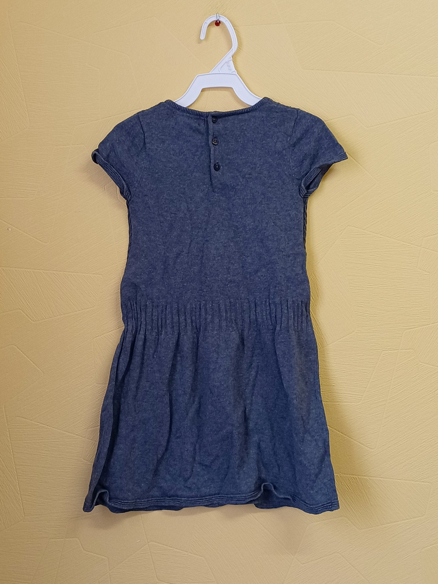 Robe pull manches courtes Tex grise Taille 7/8 Ans