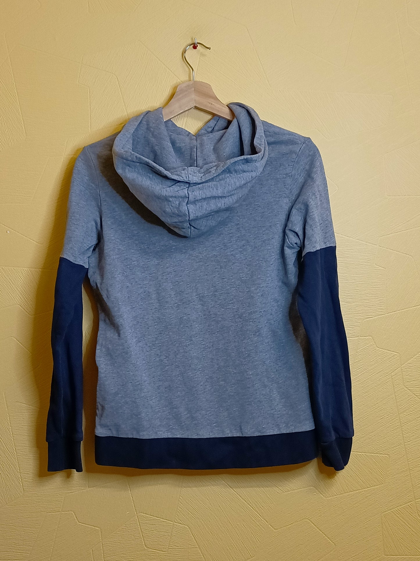 Sweat à capuche Jack & Jones bleu marine et gris Taille 14 Ans
