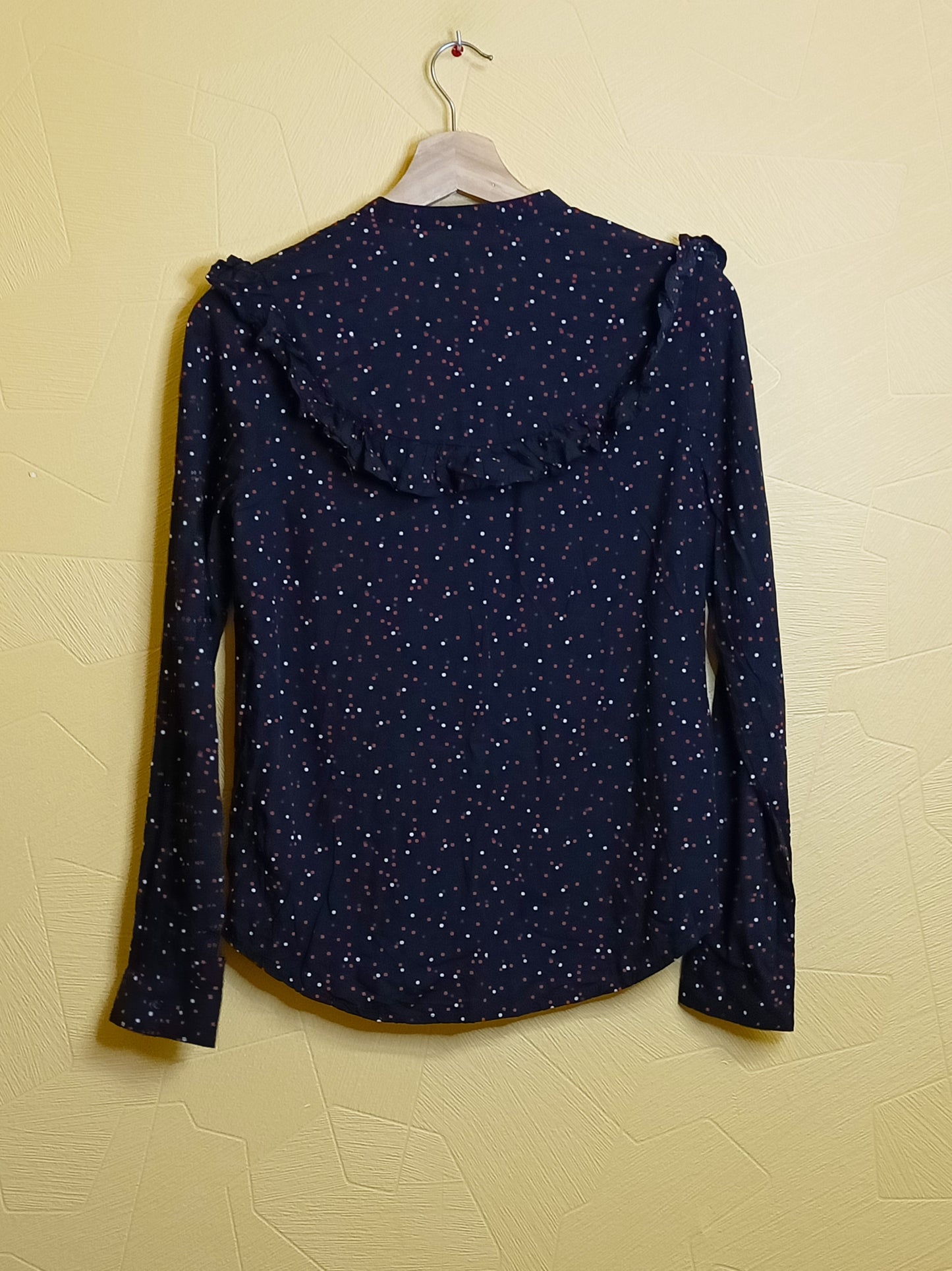 Chemise fantaisie Kiabi noire à pois Taille 14 Ans