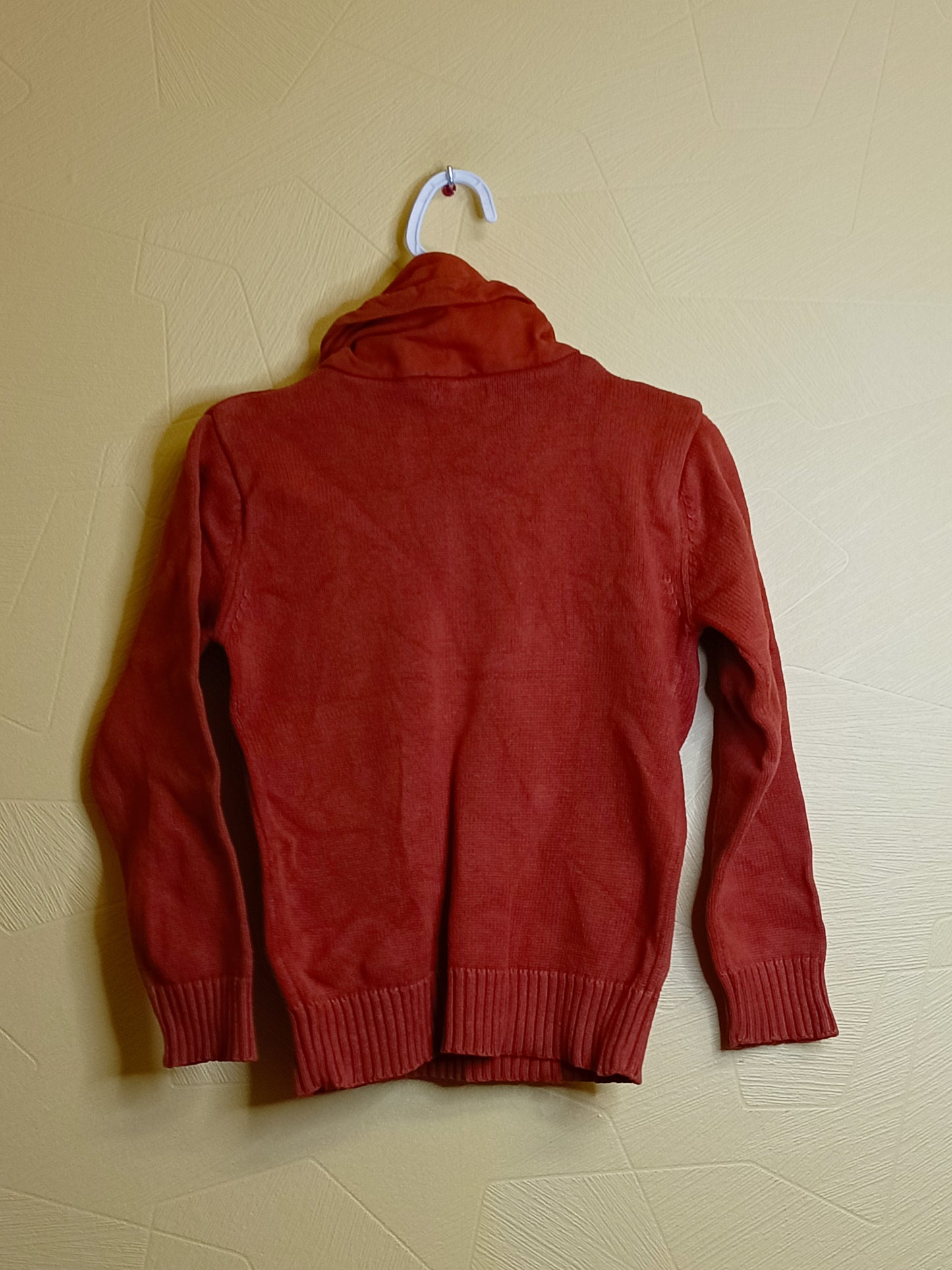 Pull avec col In Extenso orange avec impression Taille 6 Ans