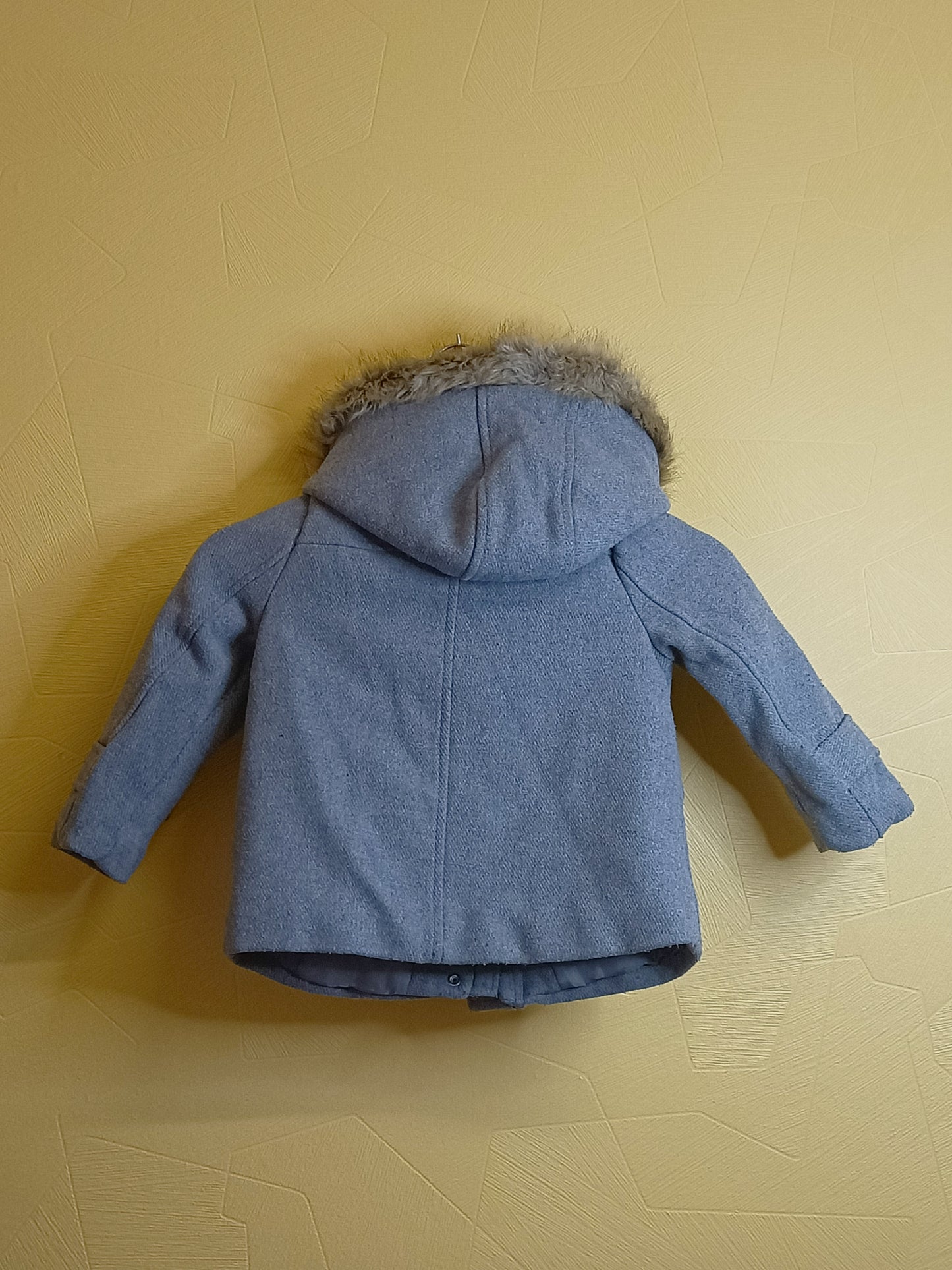 Manteau doublé à capuche Kiabi gris clair Taille 4 Ans
