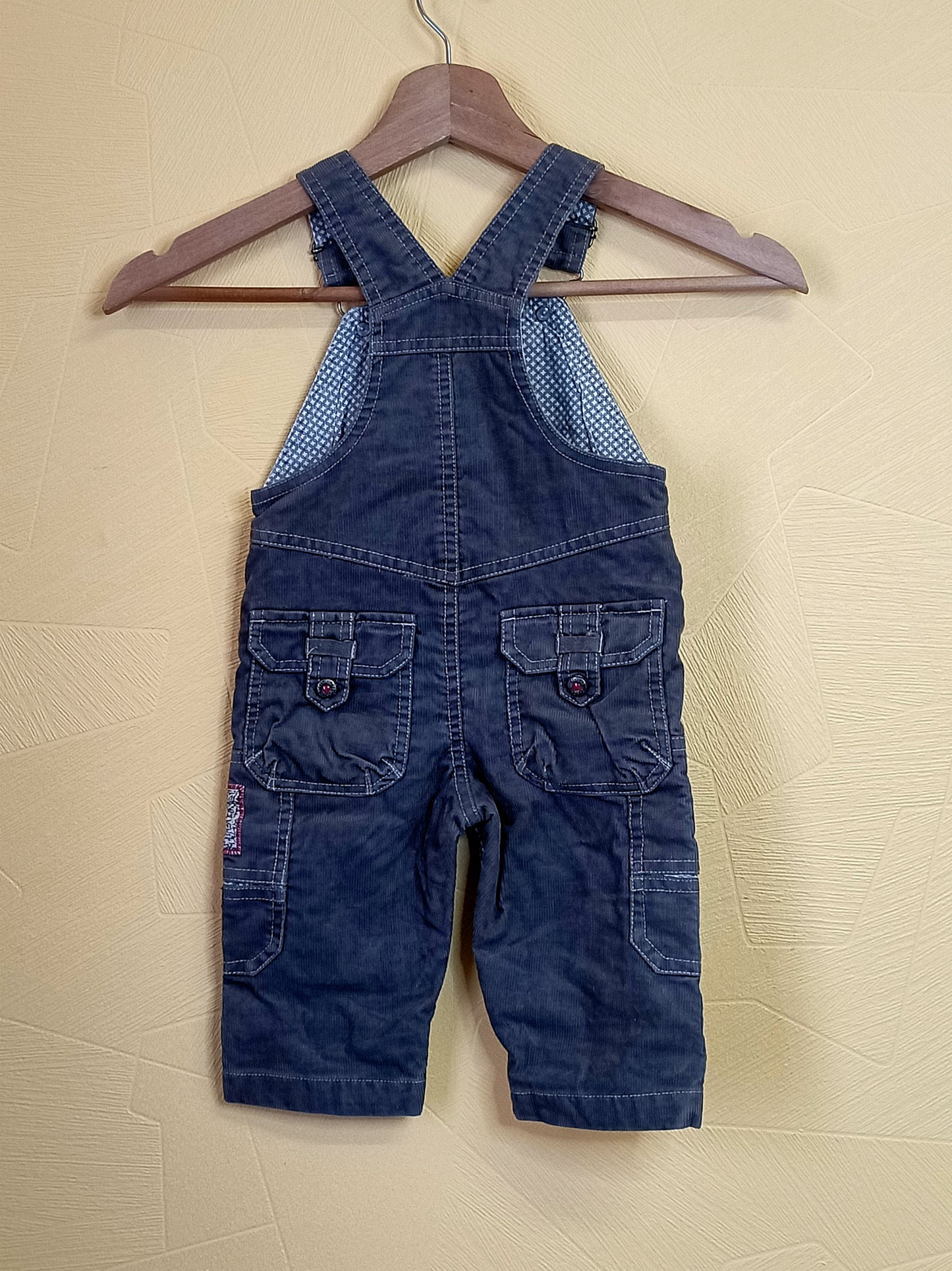 Salopette en velours côtelé Sergent Major marron Taille 9 Mois