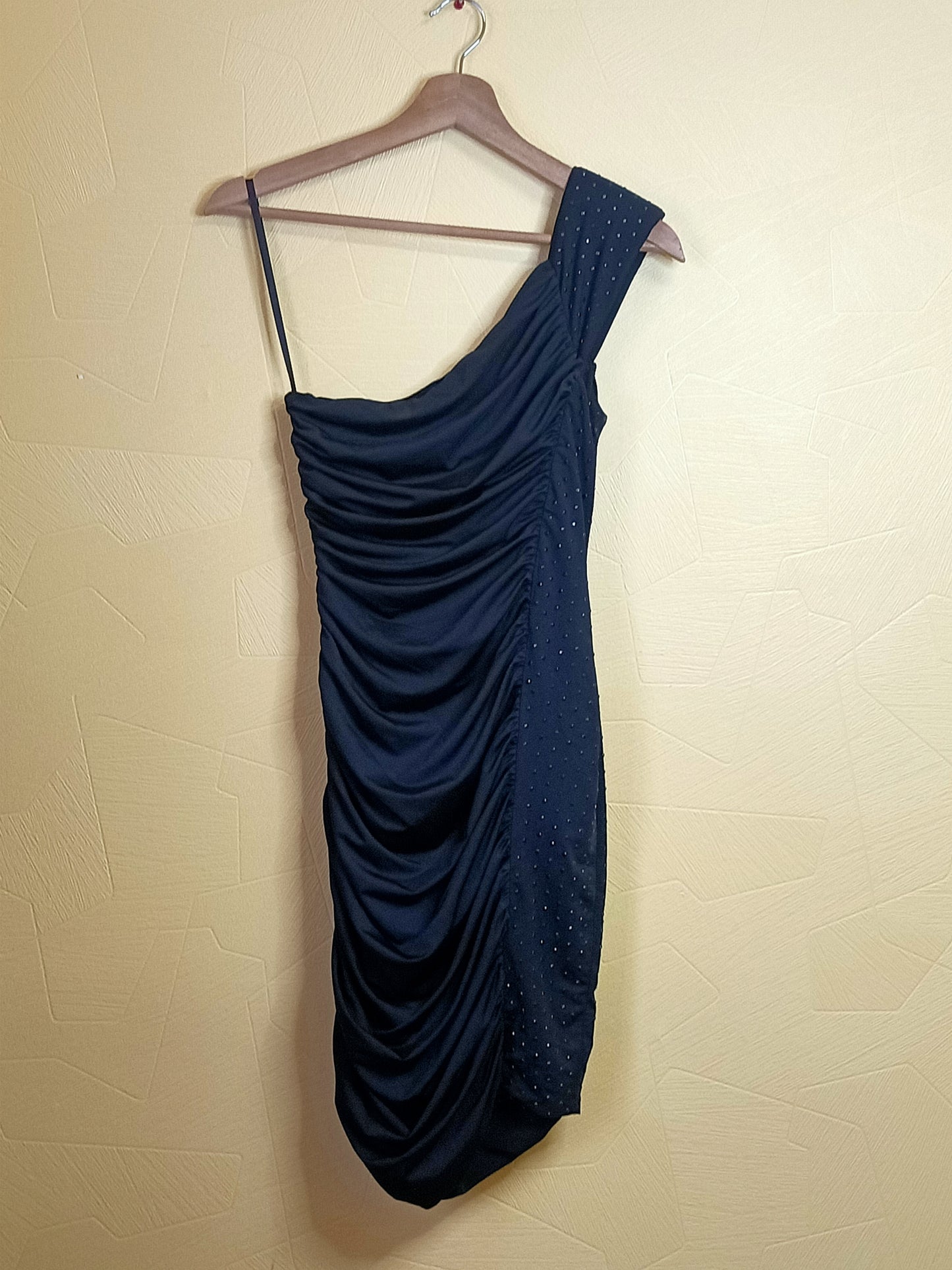 Robe de soirée Ark & Co noire avec strass Taille S