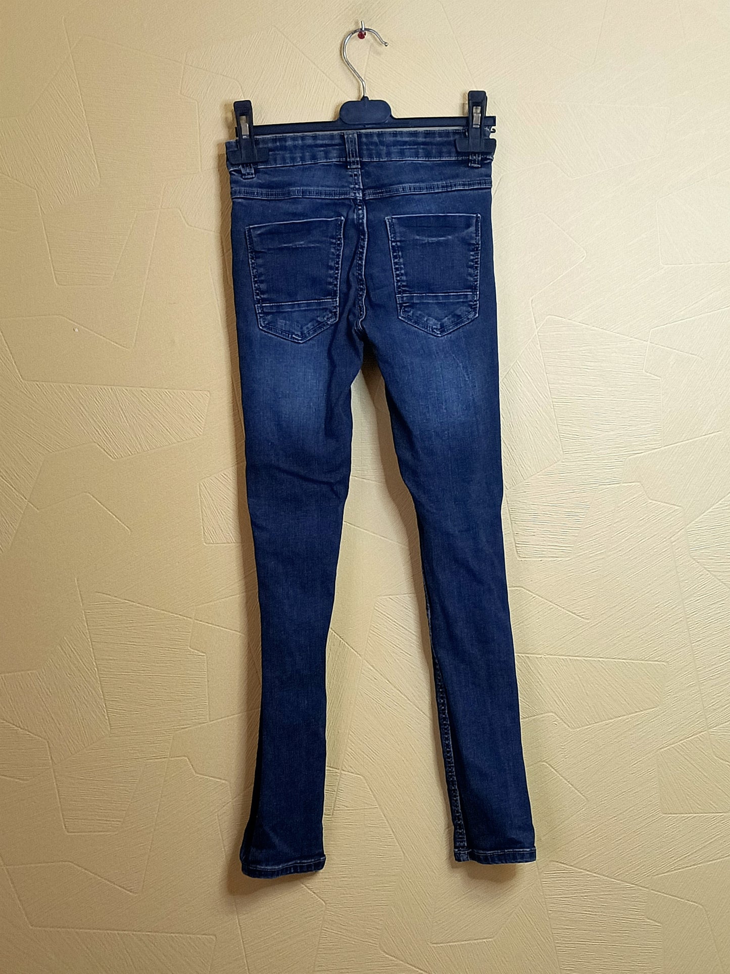 Jeans super skinny Kiabi bleu foncé Taille 10 Ans