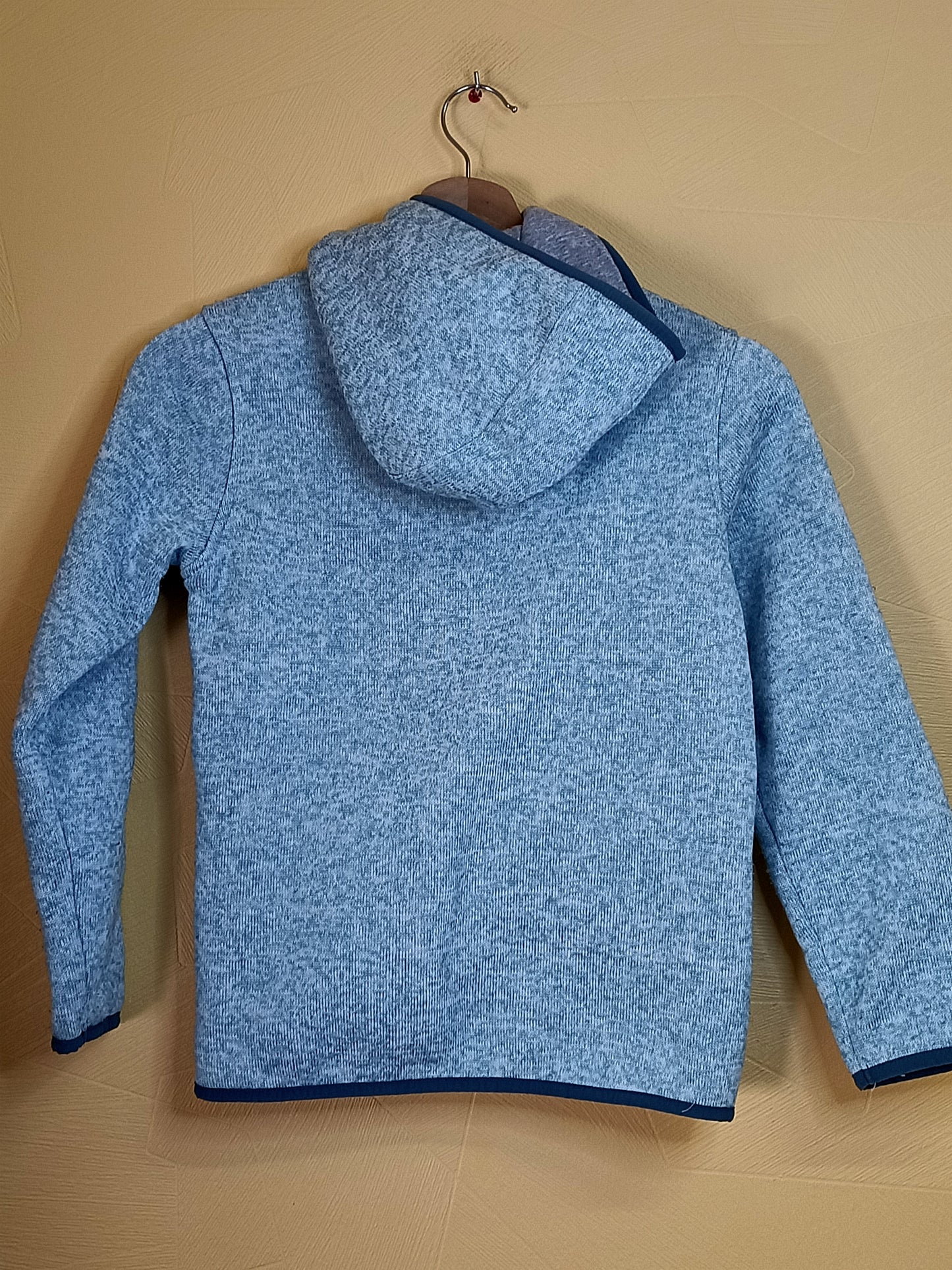 Veste à capuche doublée In Extenso vert chiné Taille 10 Ans