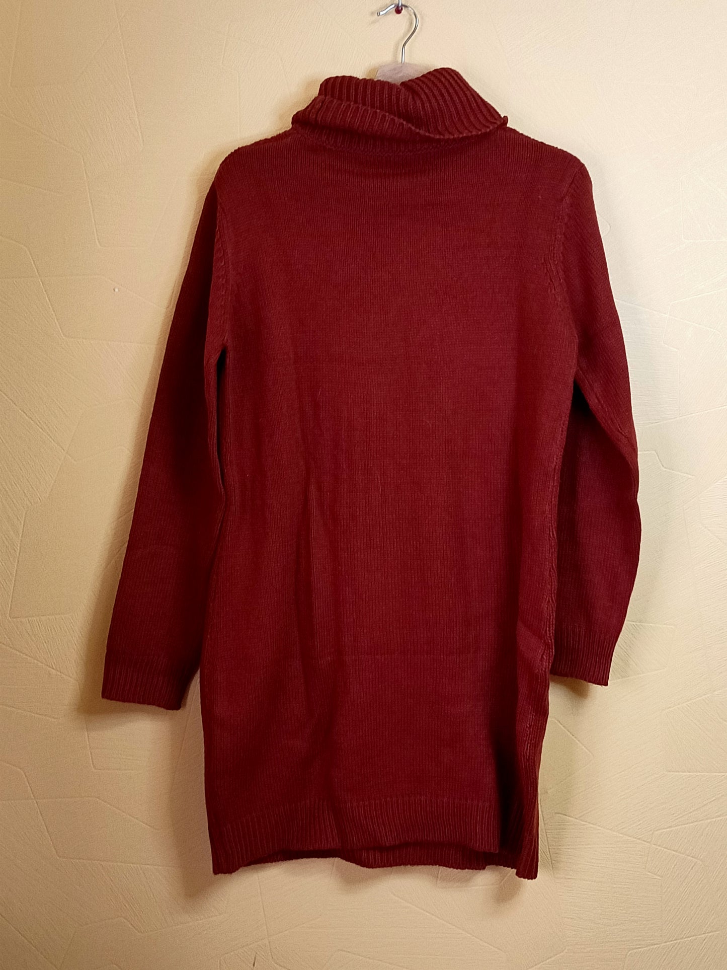 Robe pull manches longues avec col Tissaia rouille Taille 42