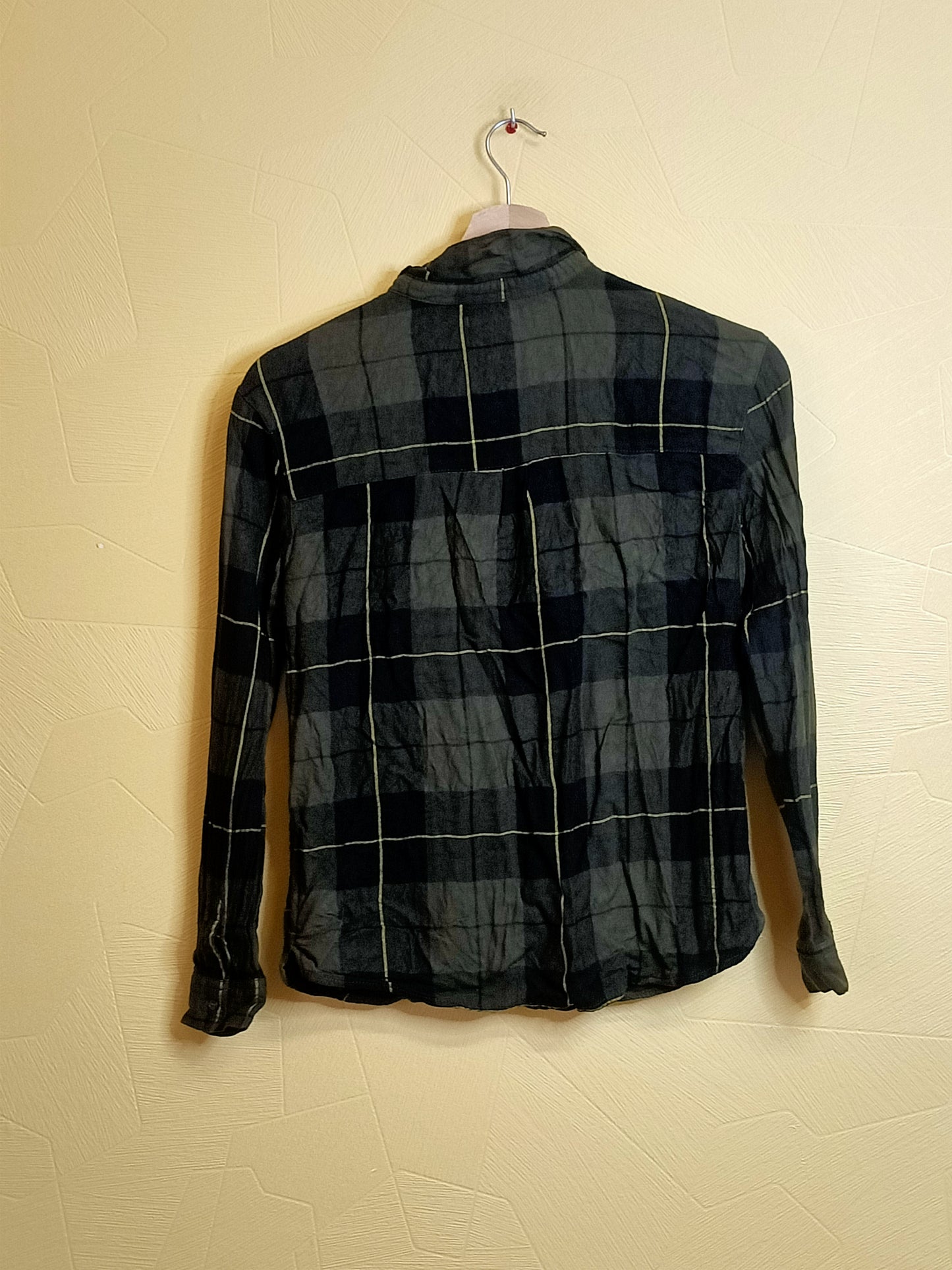 Chemise Kiabi kaki à carreaux Taille 12 Ans