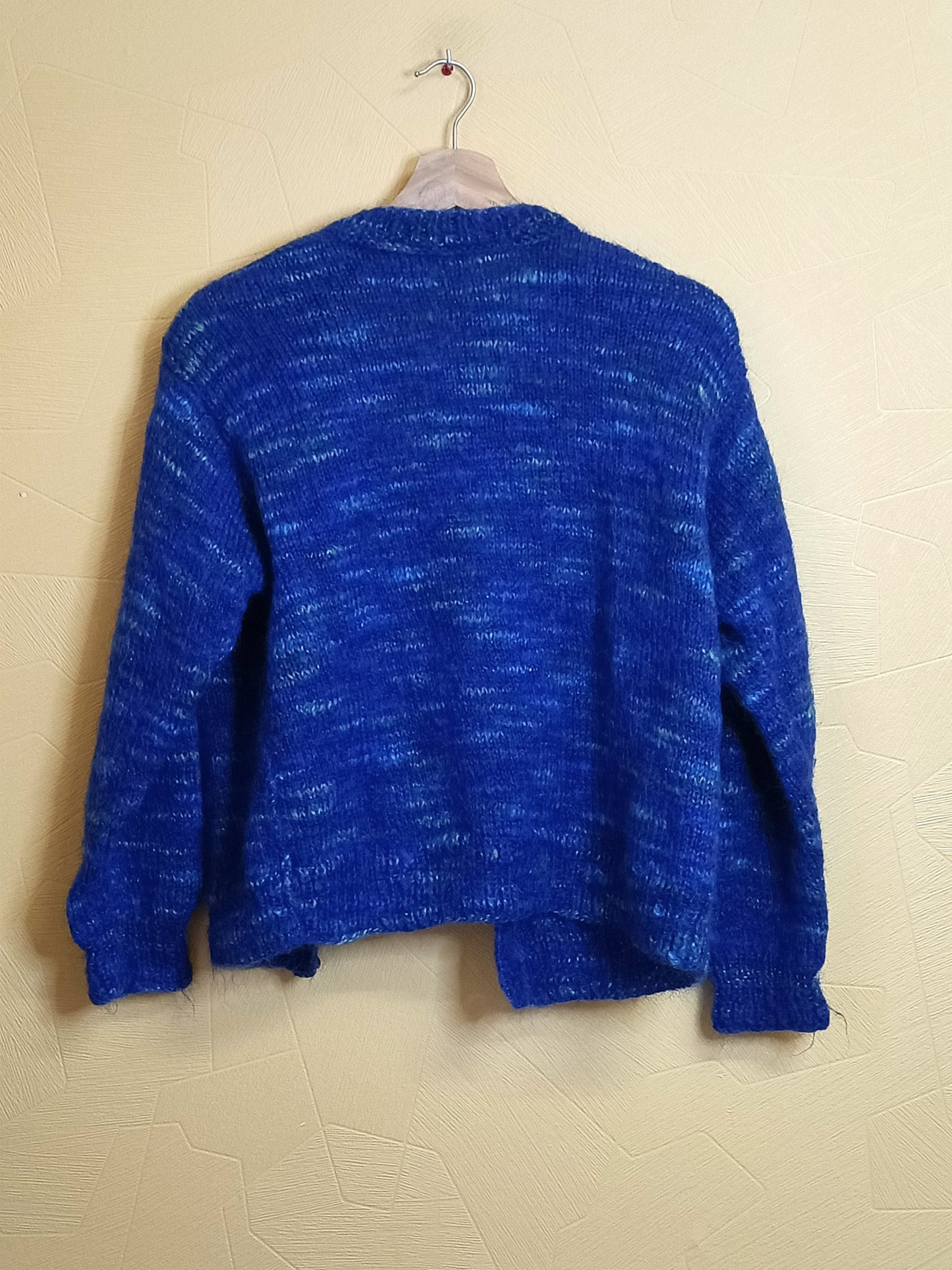 Gilet en mailles bleu chiné Taille M/L