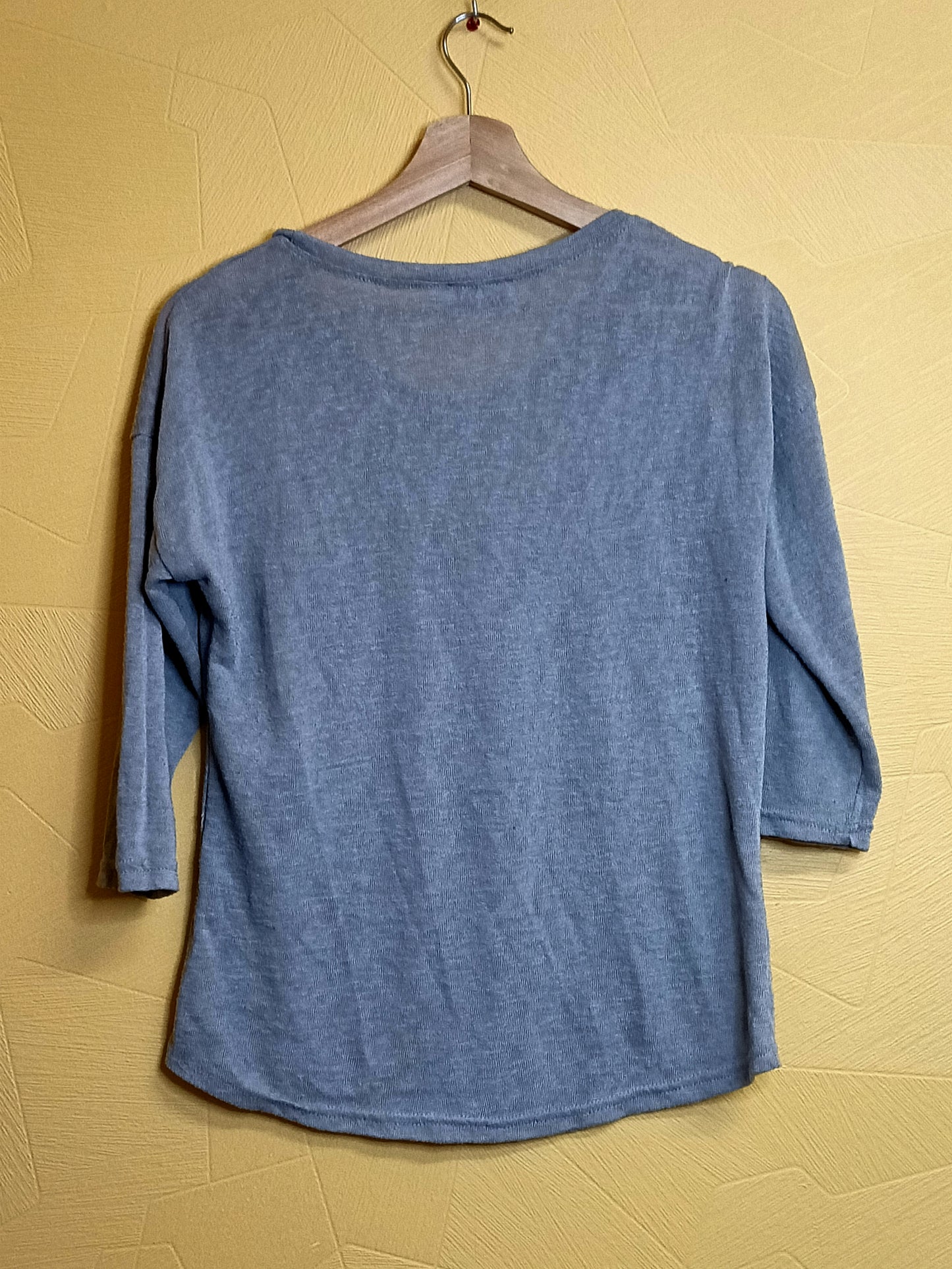 Pull fin manches 3/4 Fiou Fiou gris avec strass Taille M